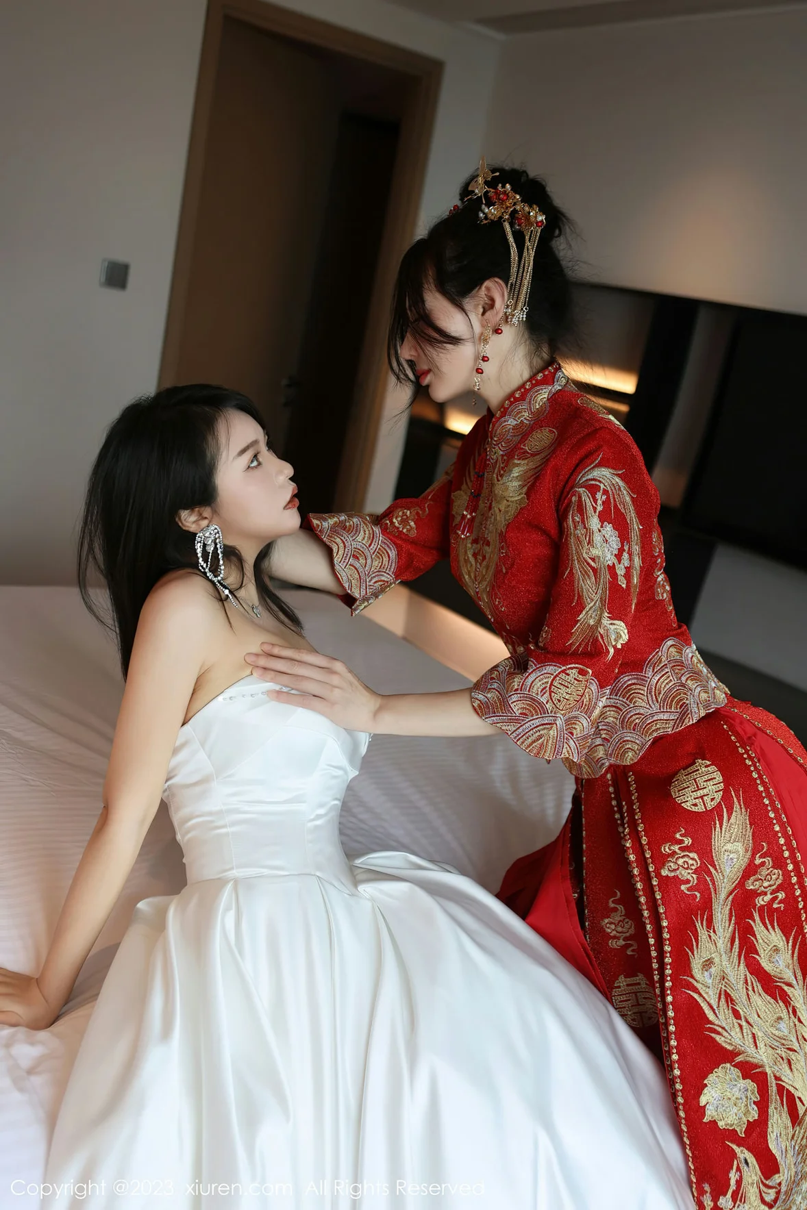  XiuRen 秀人 No.6957 曼柔两位性感女神模特合集写真 [86P]第3张