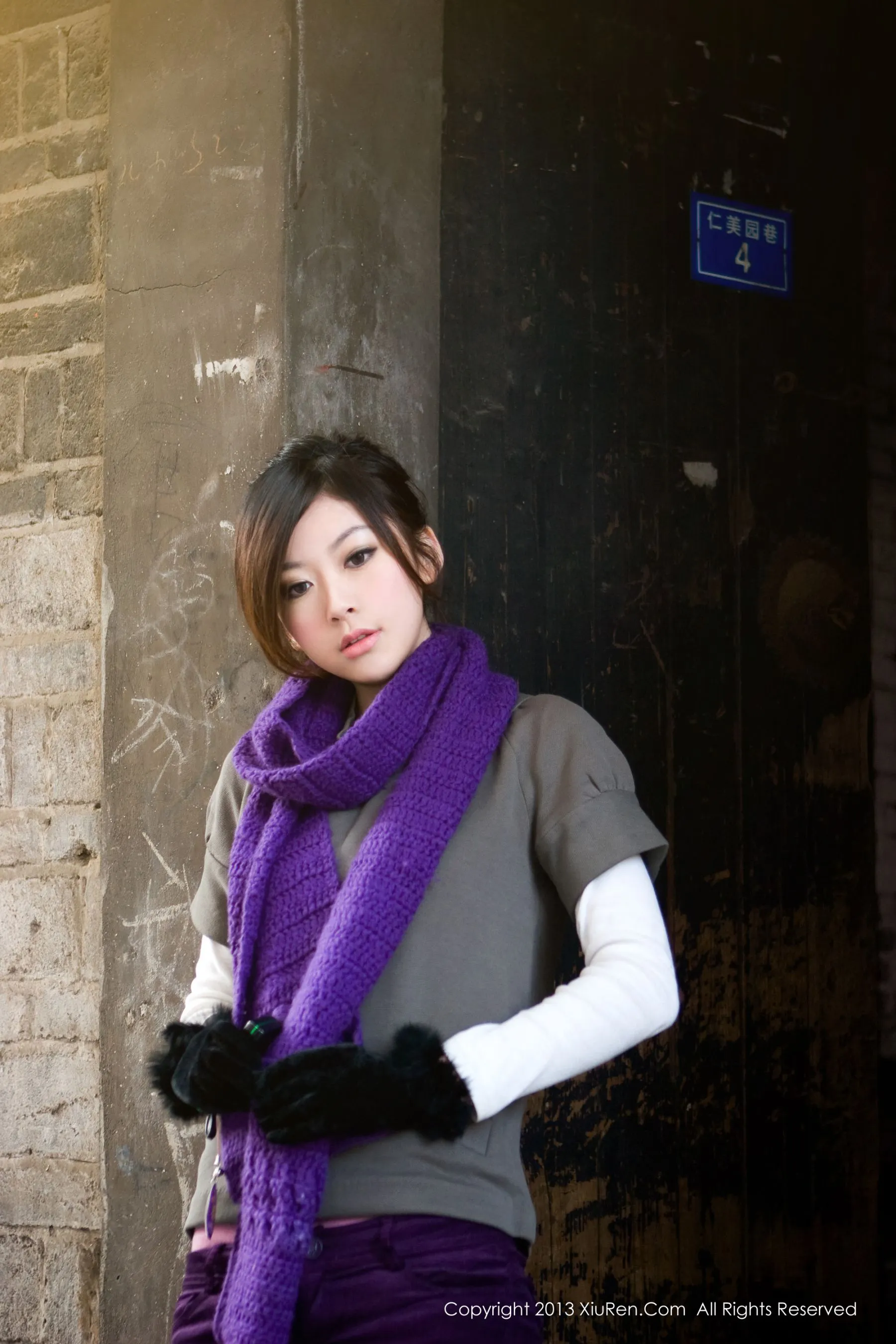  模特加菲《高挑的梦中情人》 秀人网 No.016第17张