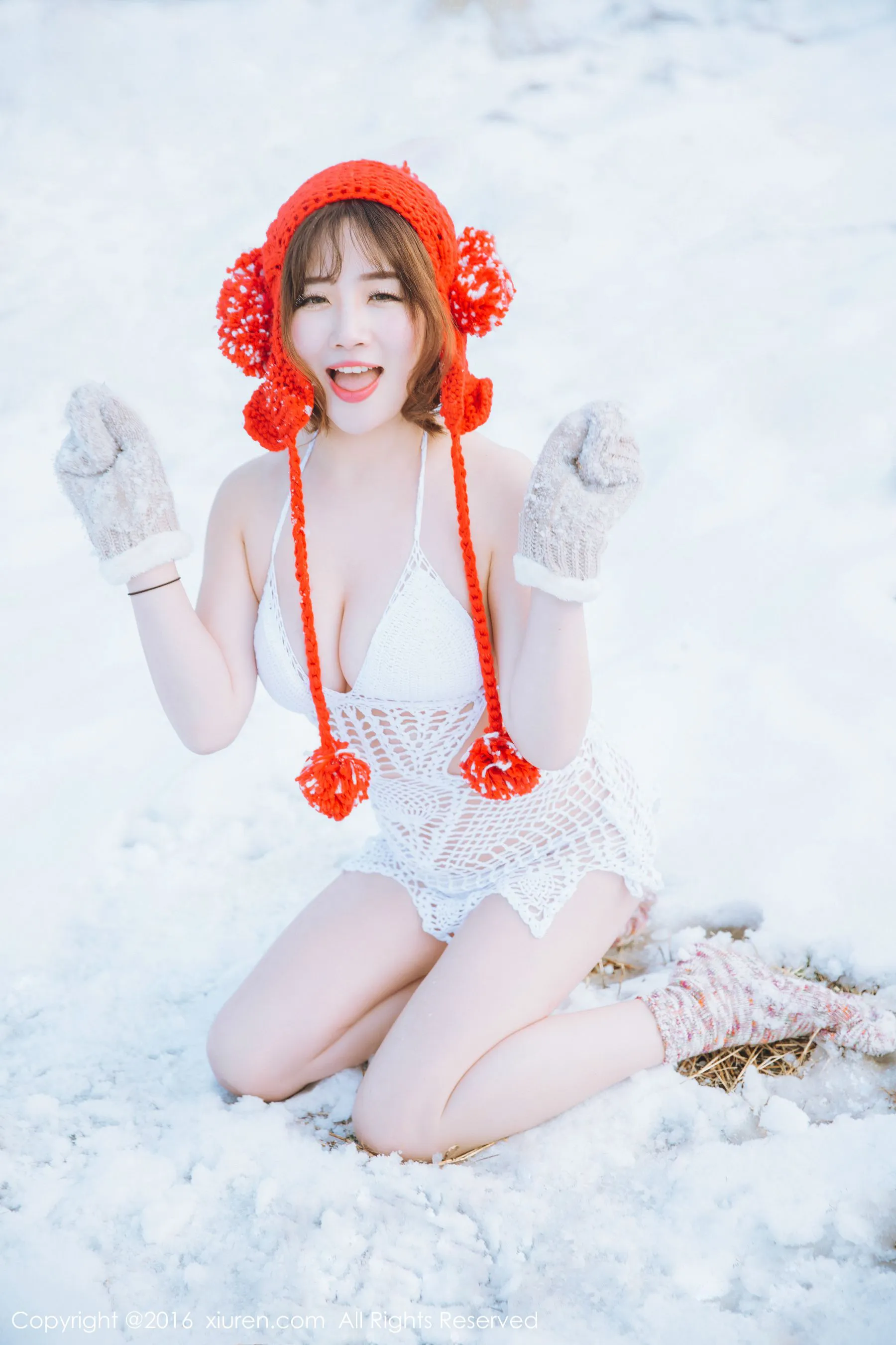  徐cake《新春雪景套图》 秀人网 No.484第9张