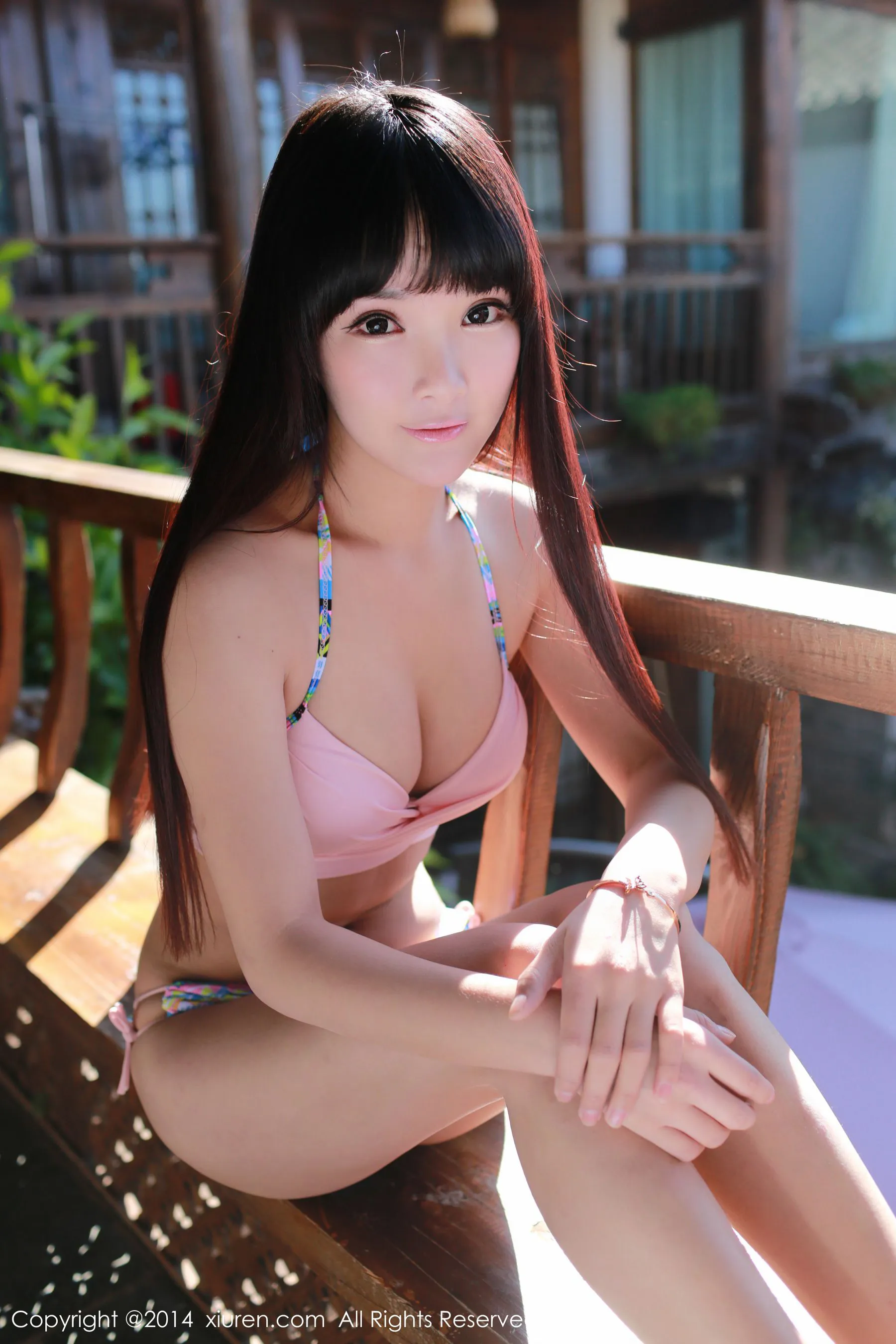 妮儿Bluelabel/刘妮《肚兜+内衣》 秀人网 No.239第3张