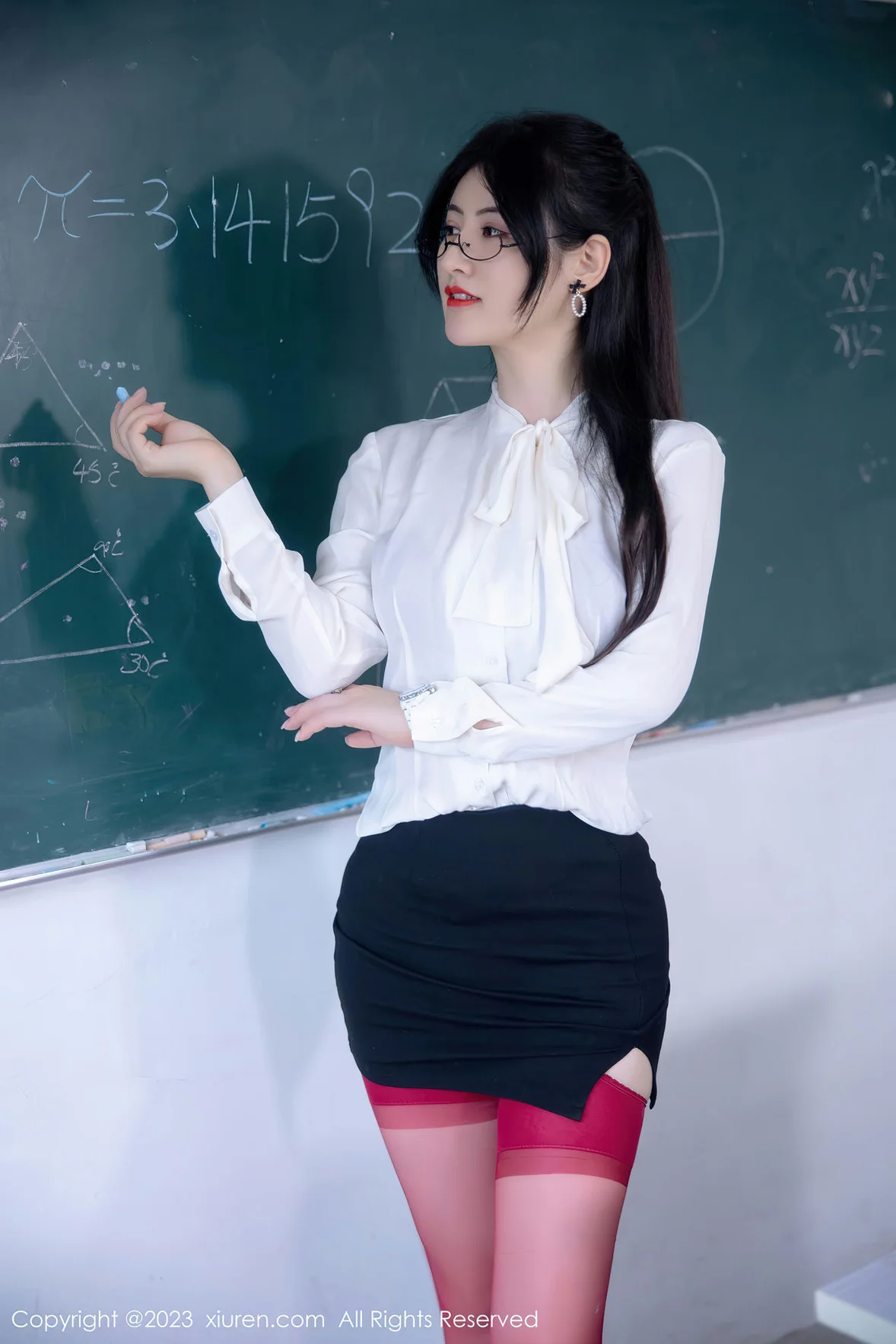  XiuRen 秀人 No.6980 诗诗kiki 教师角色扮演性感写真 [94P]第3张