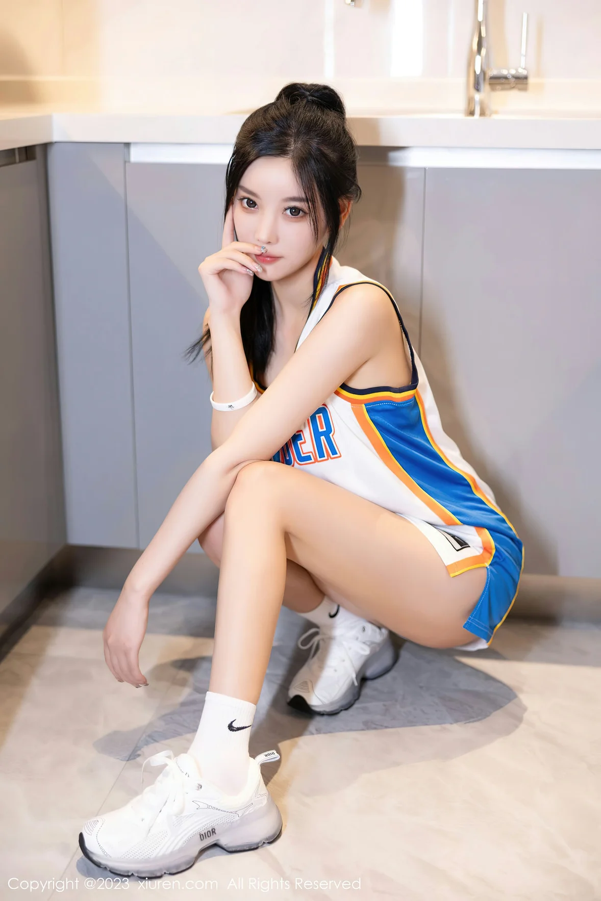  XiuRen 秀人 No.7304 杨晨晨Yome 白色运动服浙江安吉旅拍 [87P]第3张