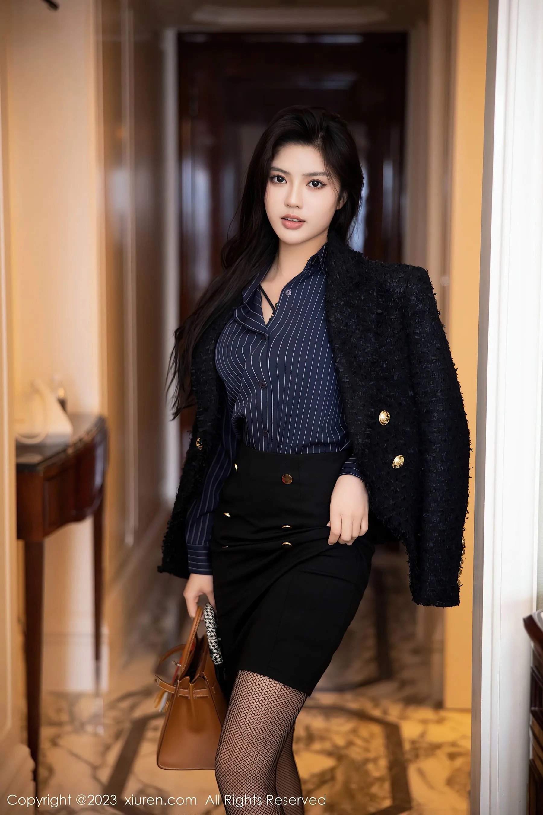  秀人网 No.6391 浅浅Danny 黑丝美腿第27张