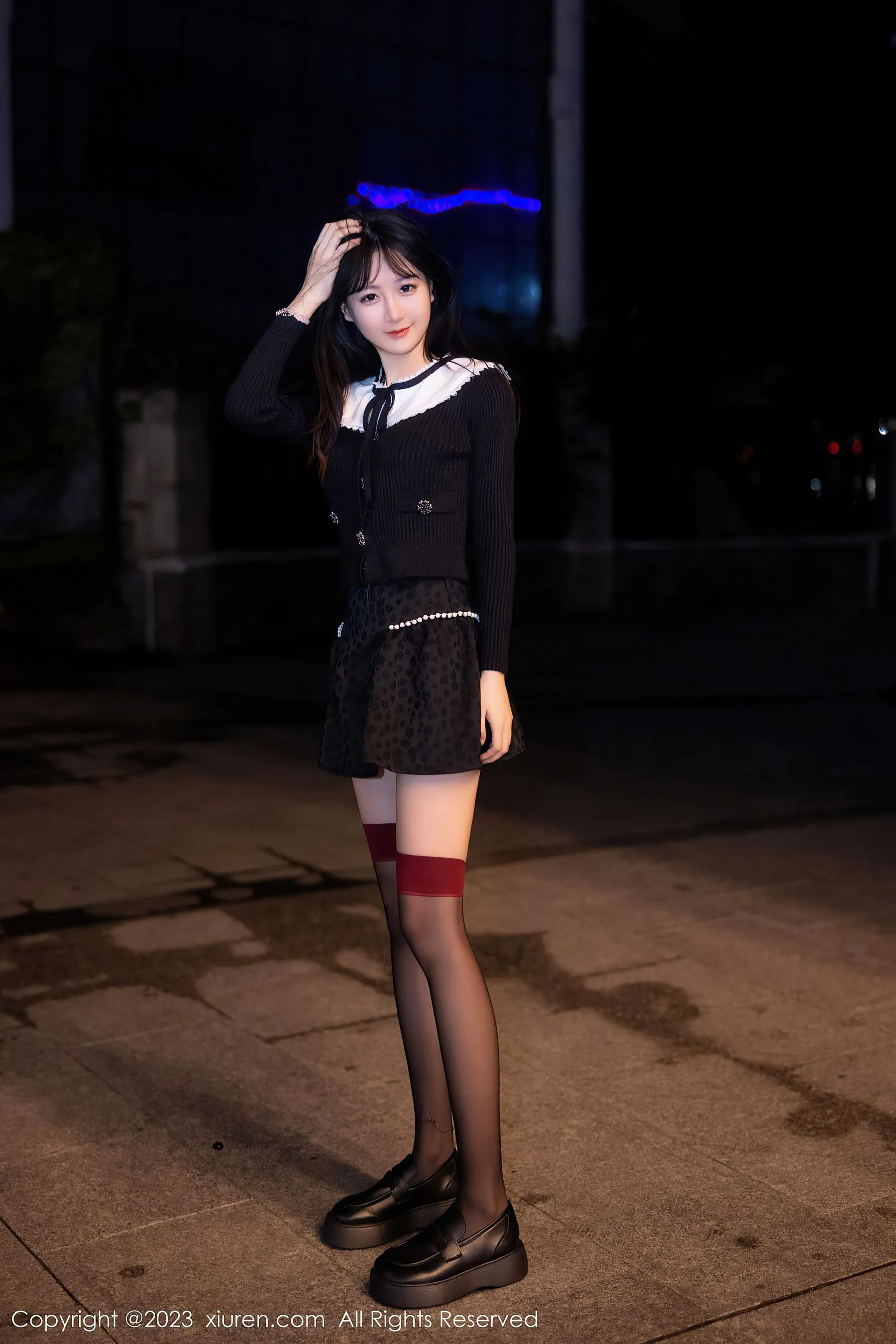  秀人网 No.6724 幼幼 黑丝美腿第22张