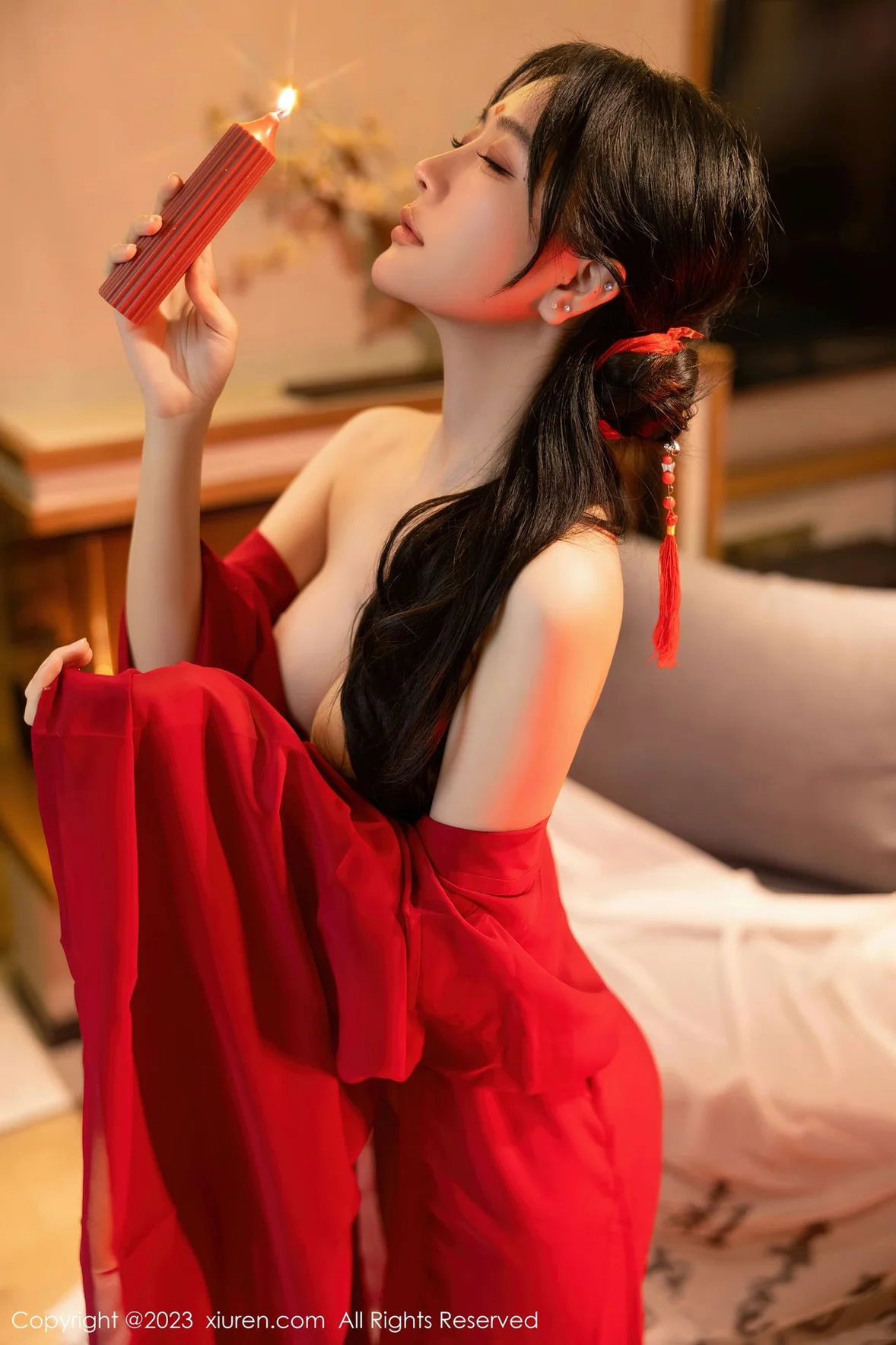  XiuRen 秀人 No.7192 幼幼 红色古装性感写真 [93P]第21张