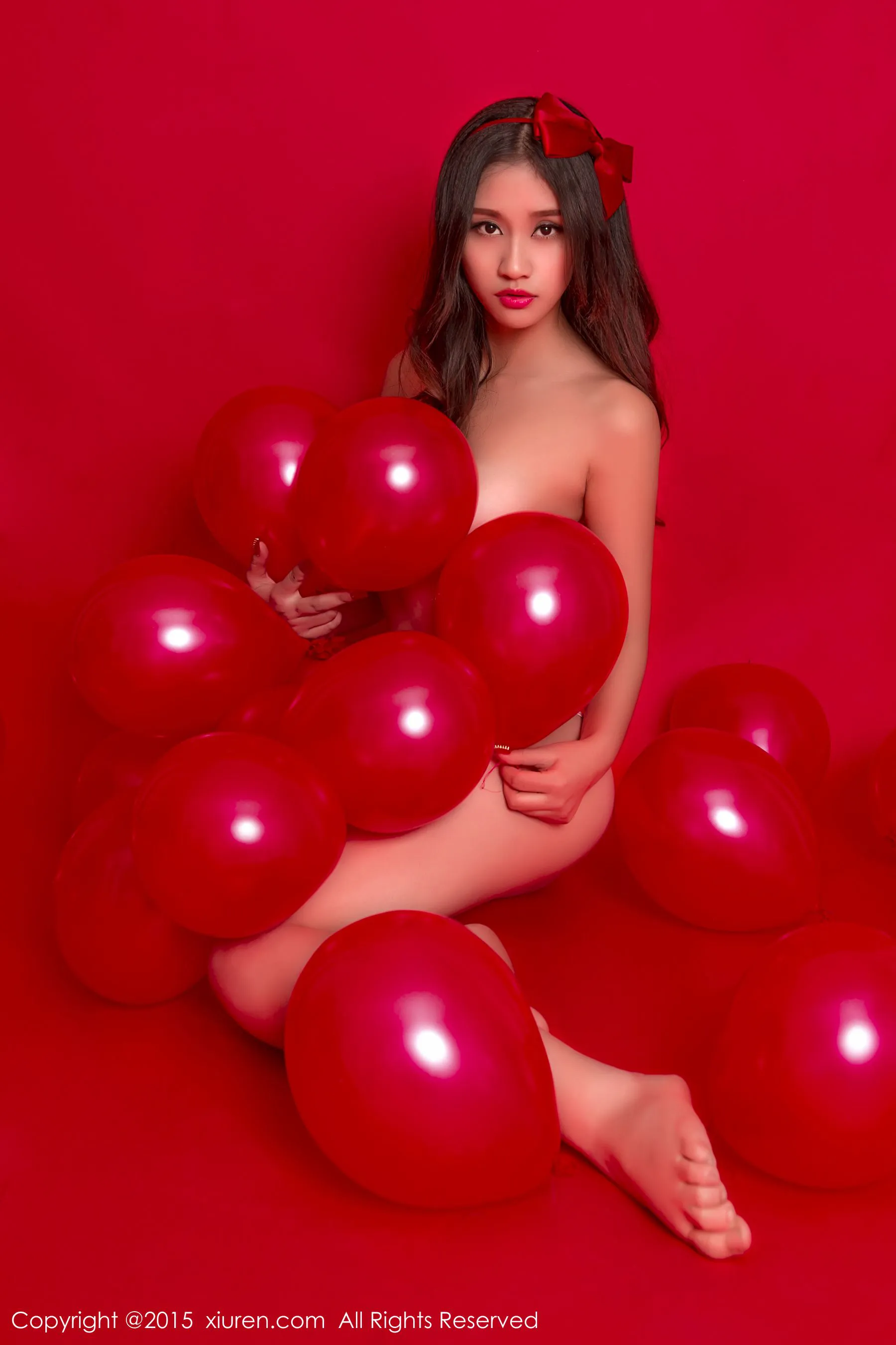 史雨姐姐《红色背景主题》 秀人网 No.282第5张