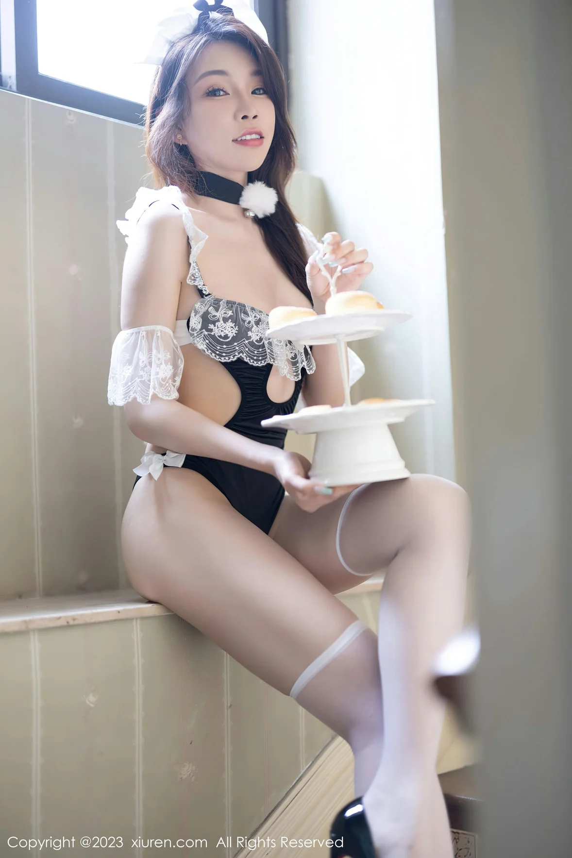  XiuRen 秀人 No.6958 徐莉芝Booty 欧式女仆性感写真 [89P]第11张