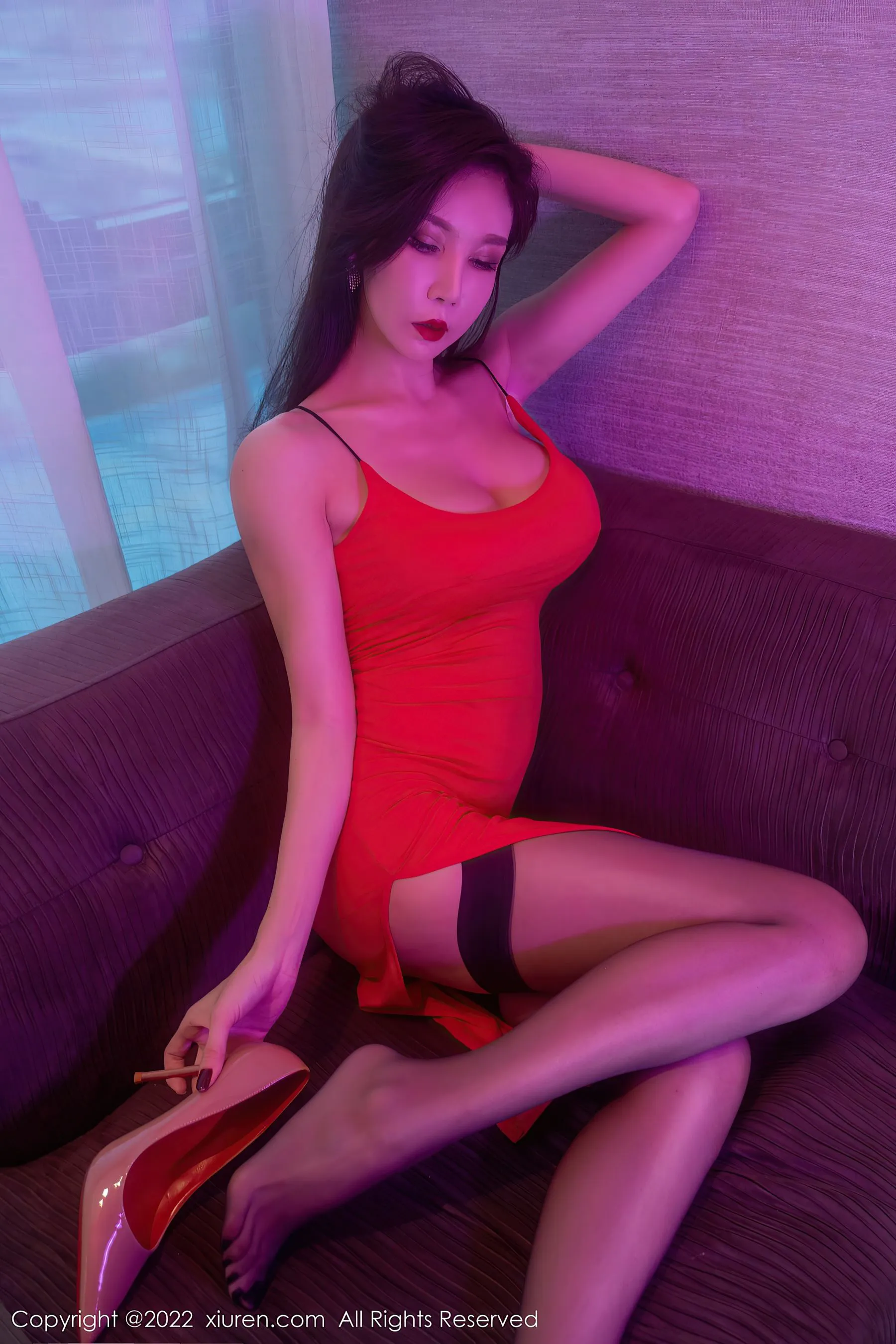  秀人网 No.5454 陈怡曼 黑丝美臀第5张