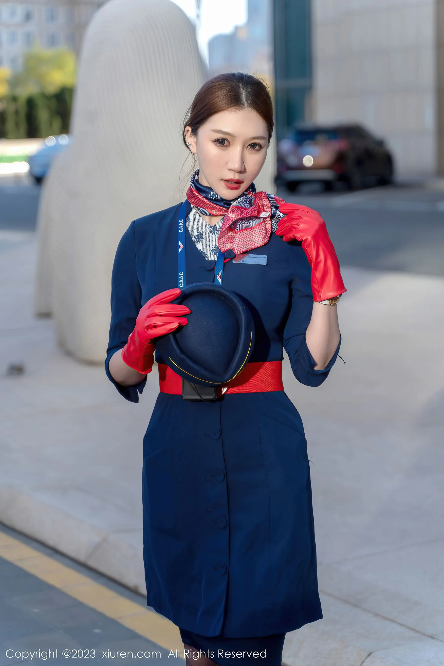  秀人网 No.6288 顾乔楠Cora 空姐制服第17张