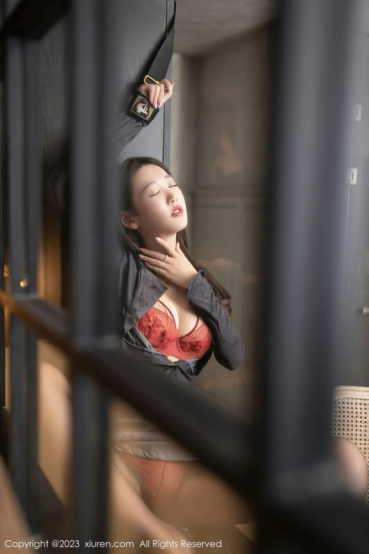  XiuRen 秀人 No.7298 唐安琪 红色蕾丝内衣性感写真 [81P]第8张