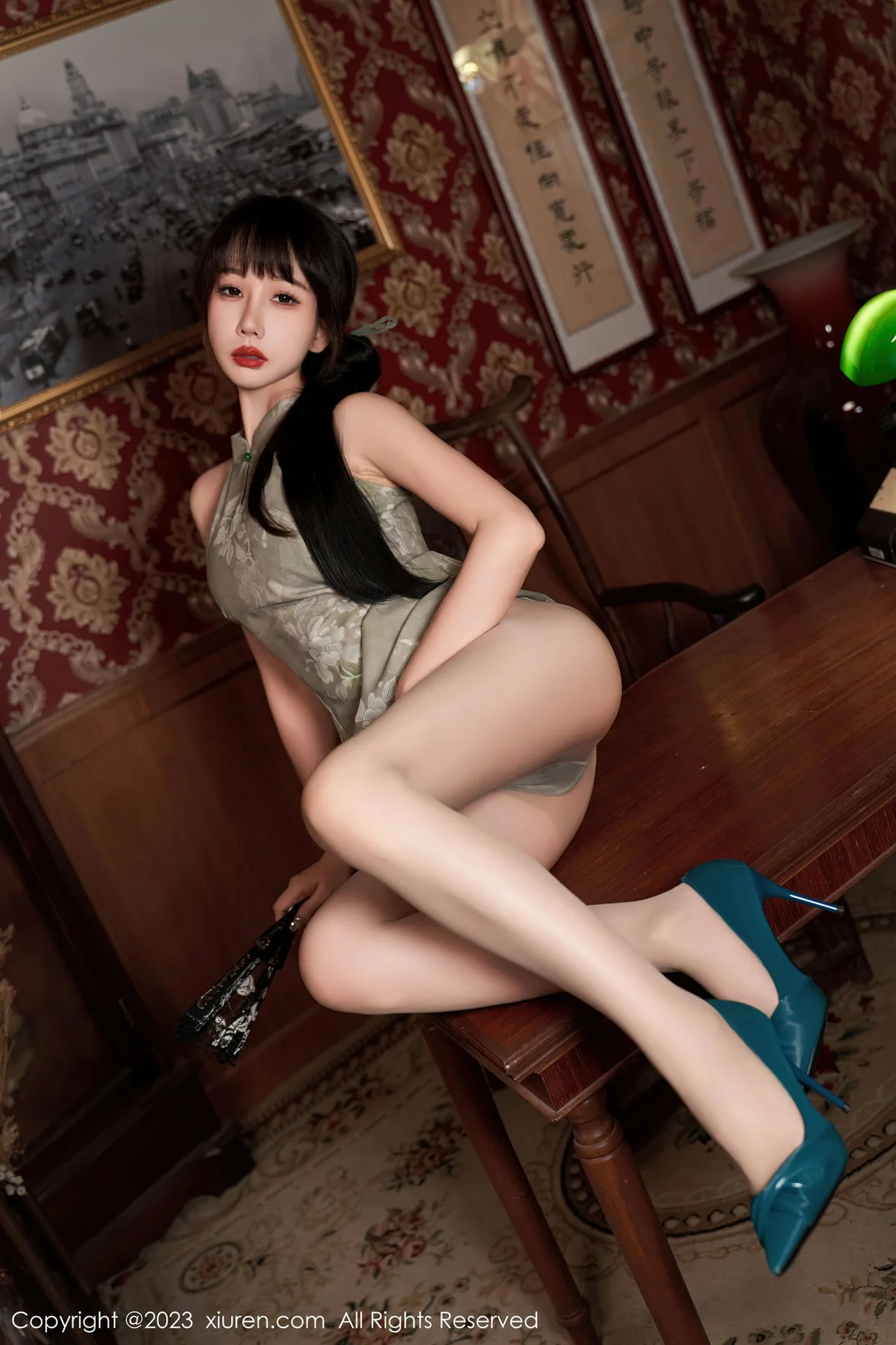  XiuRen 秀人 No.7337 波巧酱 旗袍捆绑旅拍写真 [91P]第11张