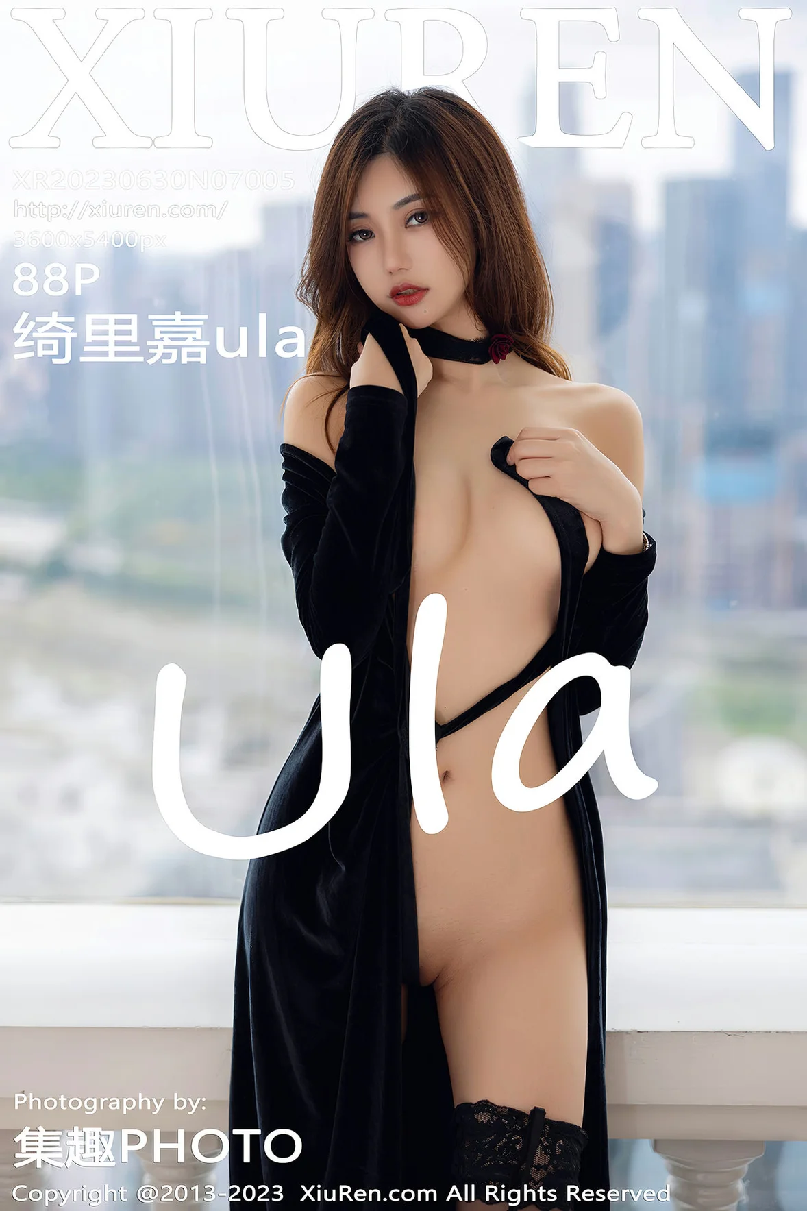  XiuRen 秀人 No.7005 绮里嘉ula 黑色长裙性感写真 [89P]第30张