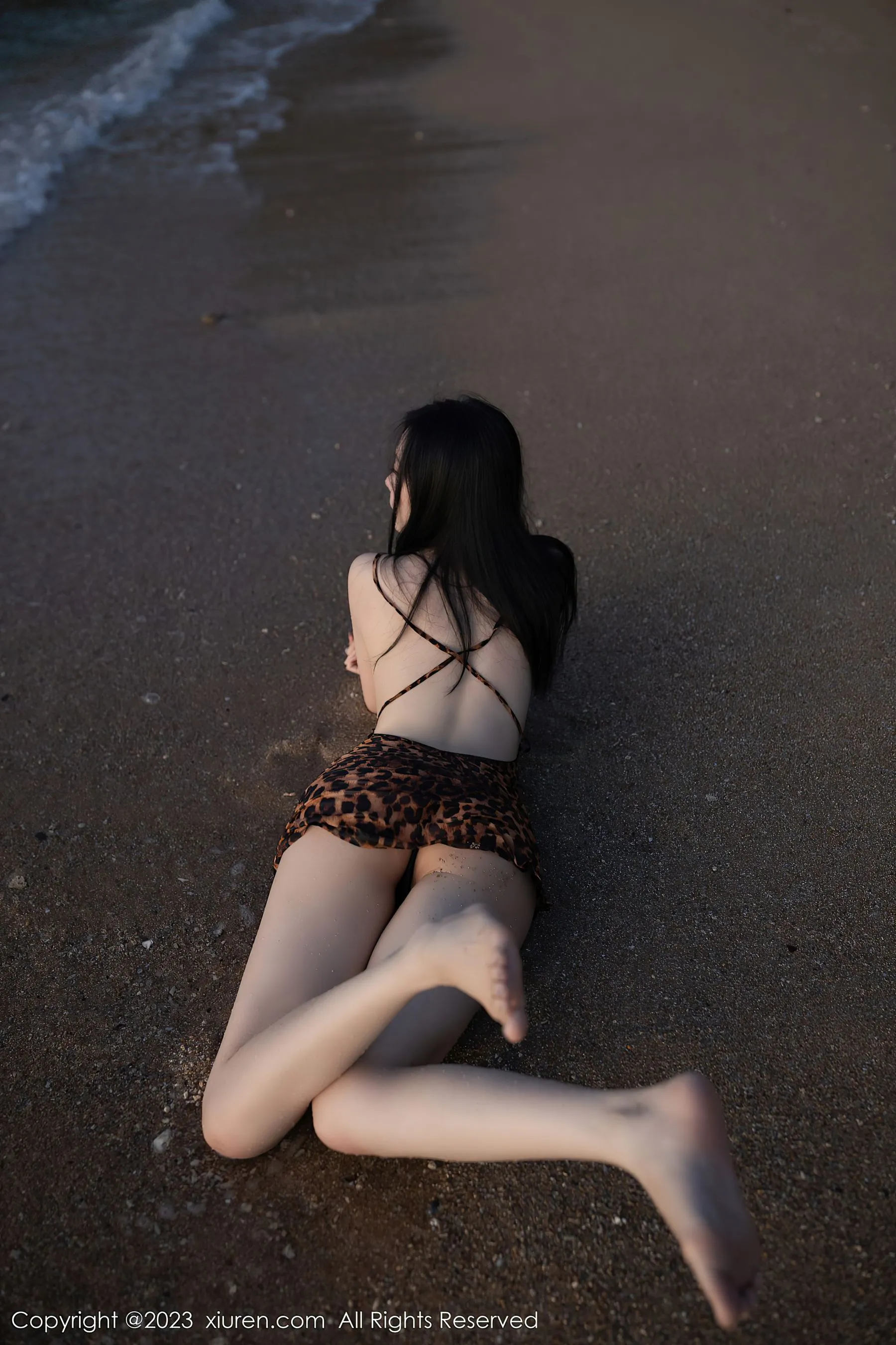  秀人网 No.6787 安然anran 豹纹美腿第27张