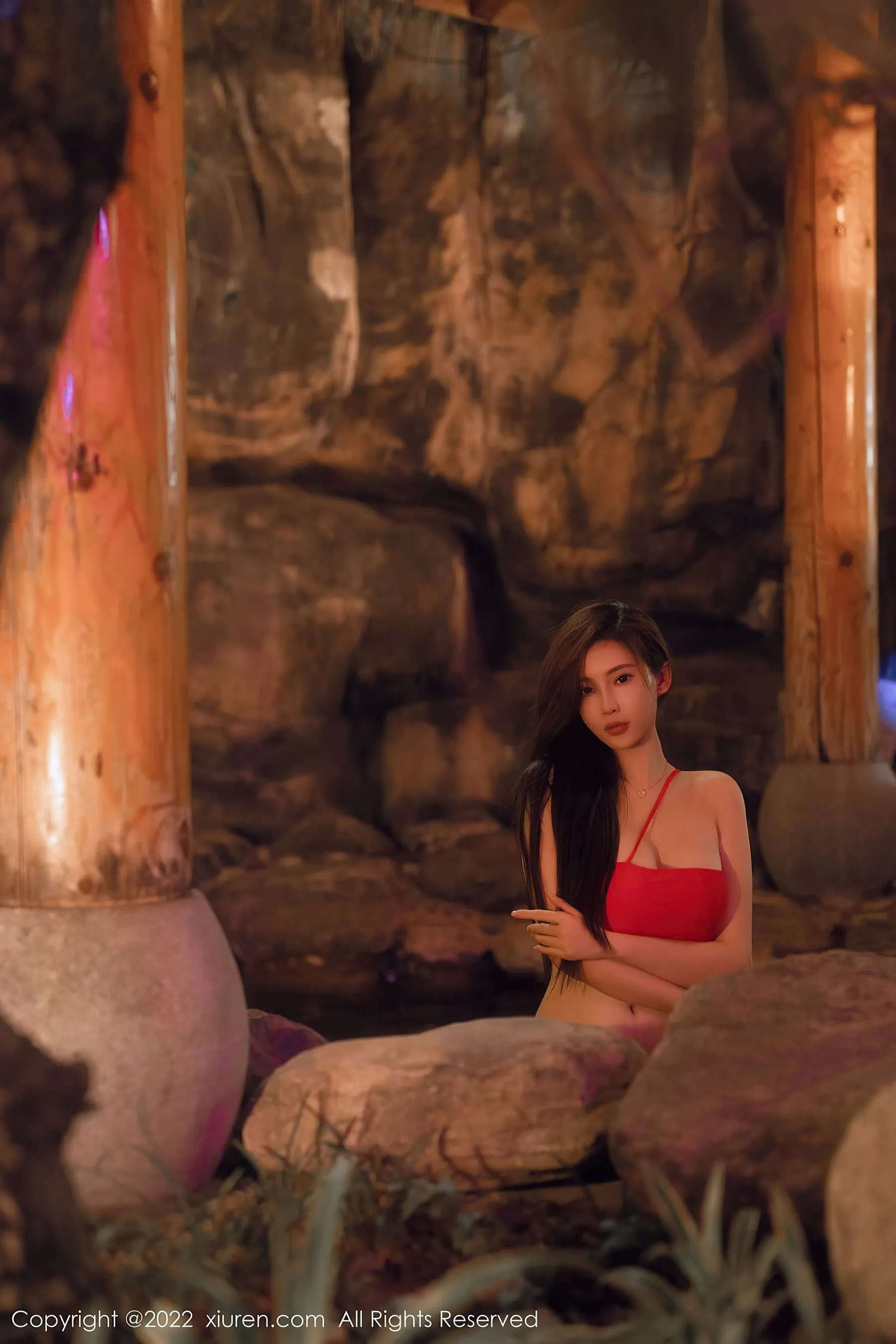 秀人网 No.6014 Carol周妍希 温泉写真第3张