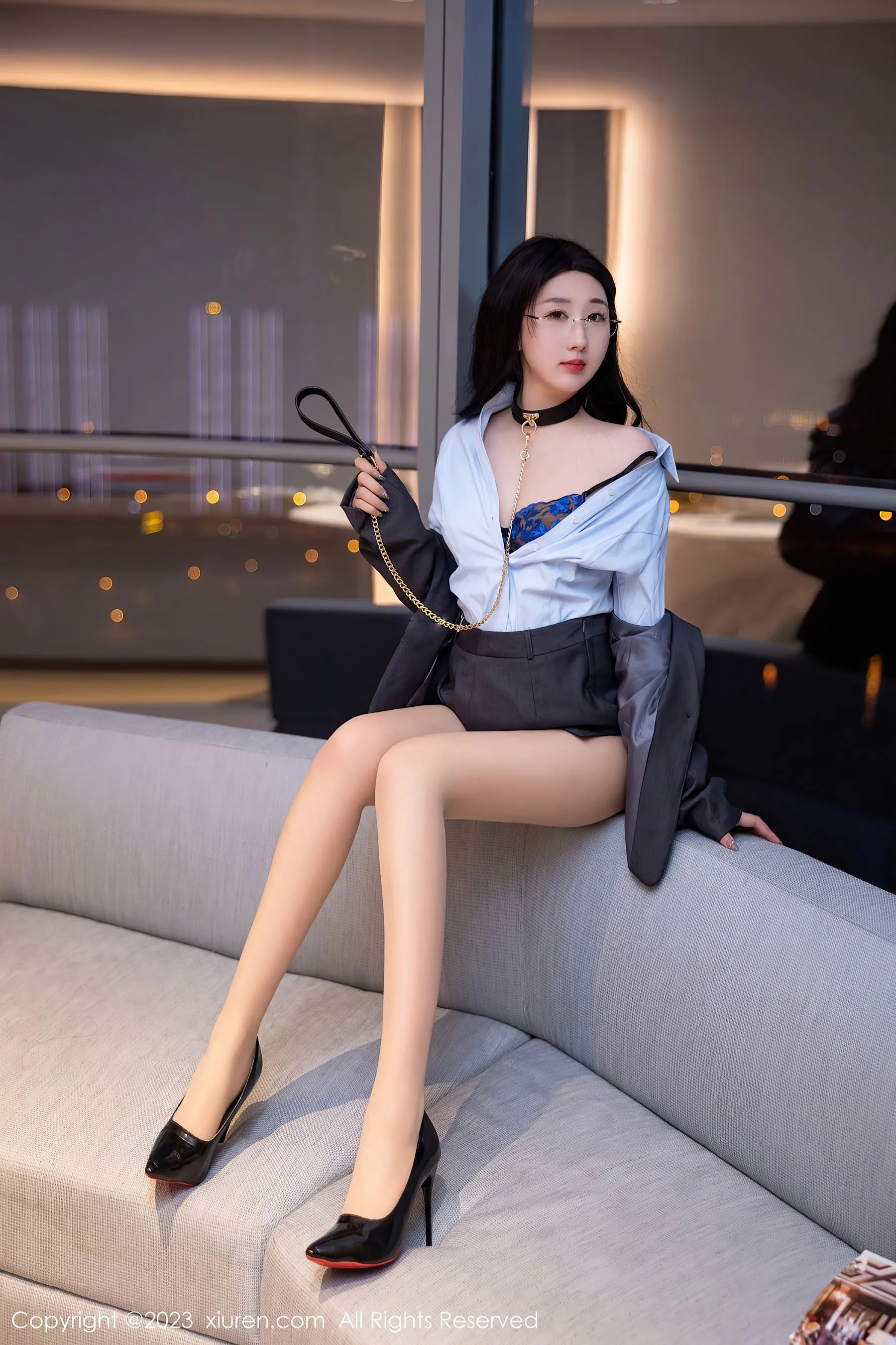  秀人网 No.6607 江真真 丝袜制服第4张