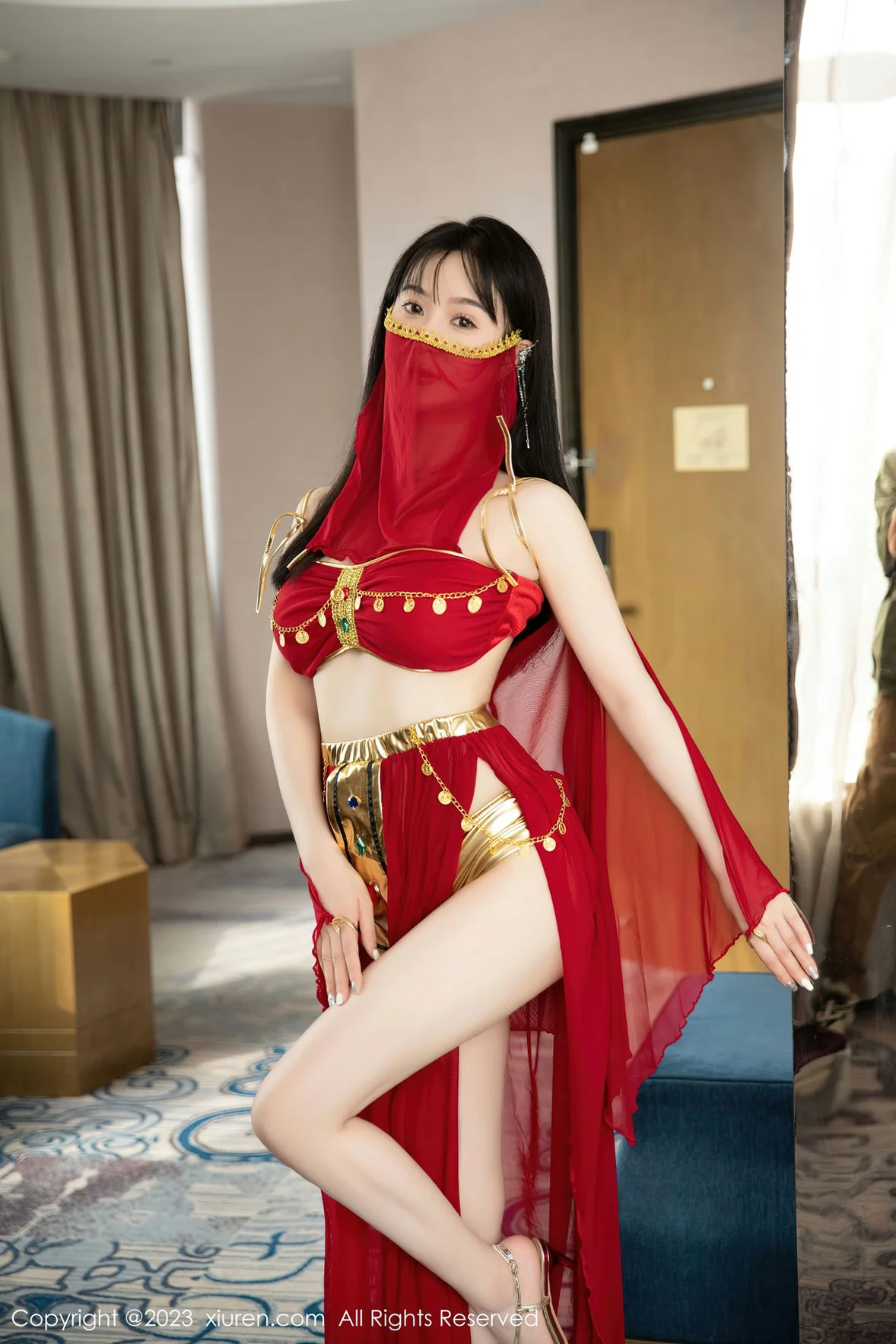  XiuRen 秀人 No.7103 柚琪Rich 红色西域舞服性感写真 [74P]第3张