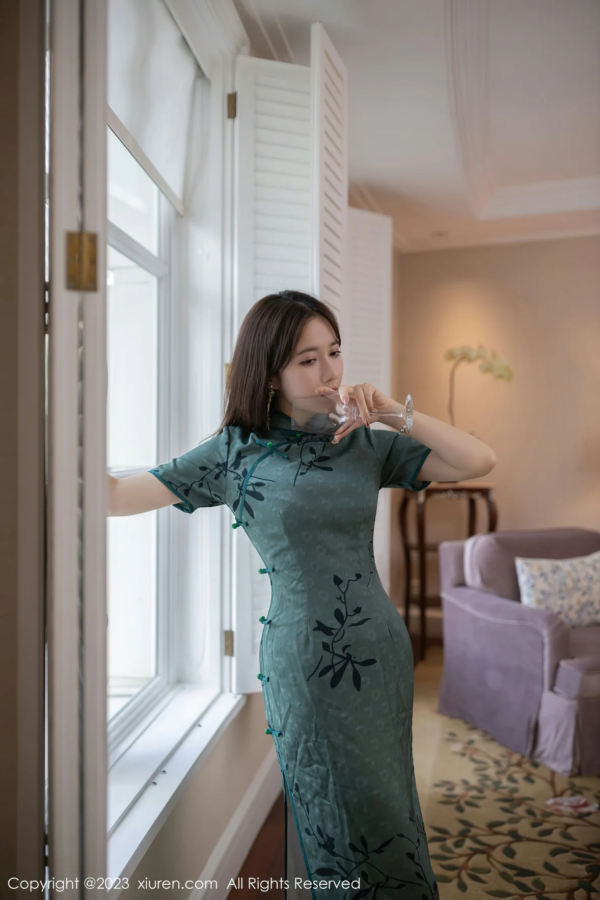  XiuRen 秀人 No.6893 鱼子酱Fish 旗袍写真巴厘岛旅拍 [82P]第9张