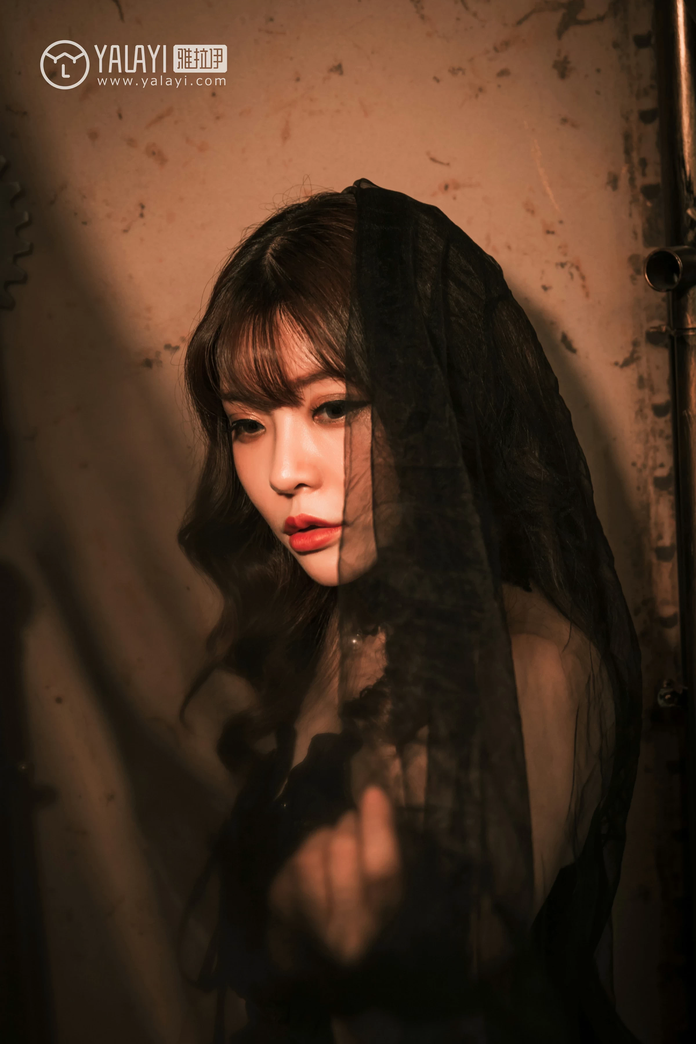 [YALAYI雅拉伊]NO.046 洛丽塔 阳阳 黑色抹胸塑身连衣裙性感私房写真集第8张