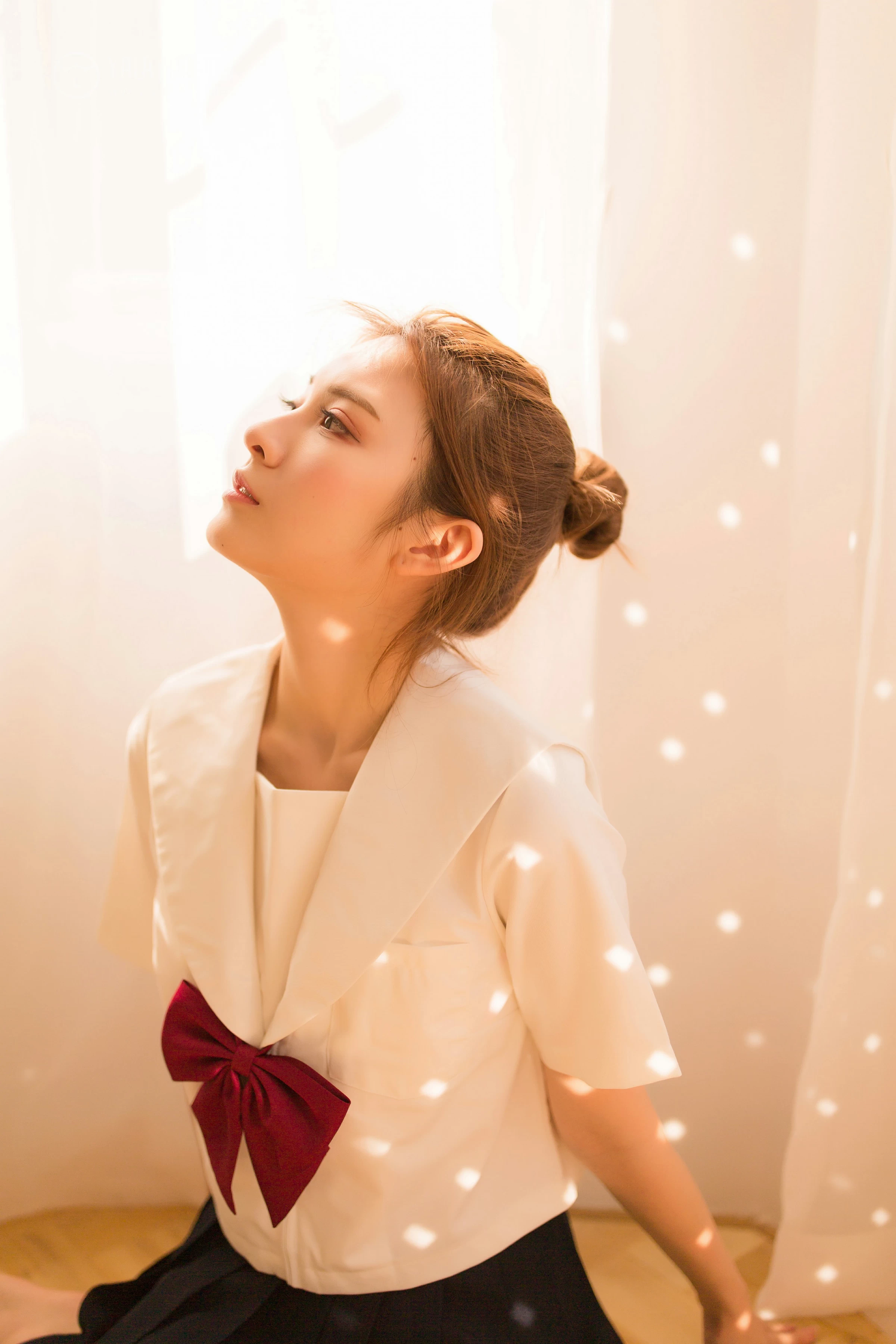 [YALAYI雅拉伊]NO.115 念念不忘 丸糯糯 高中女生制服与黑色短裙清纯私房写真集第10张