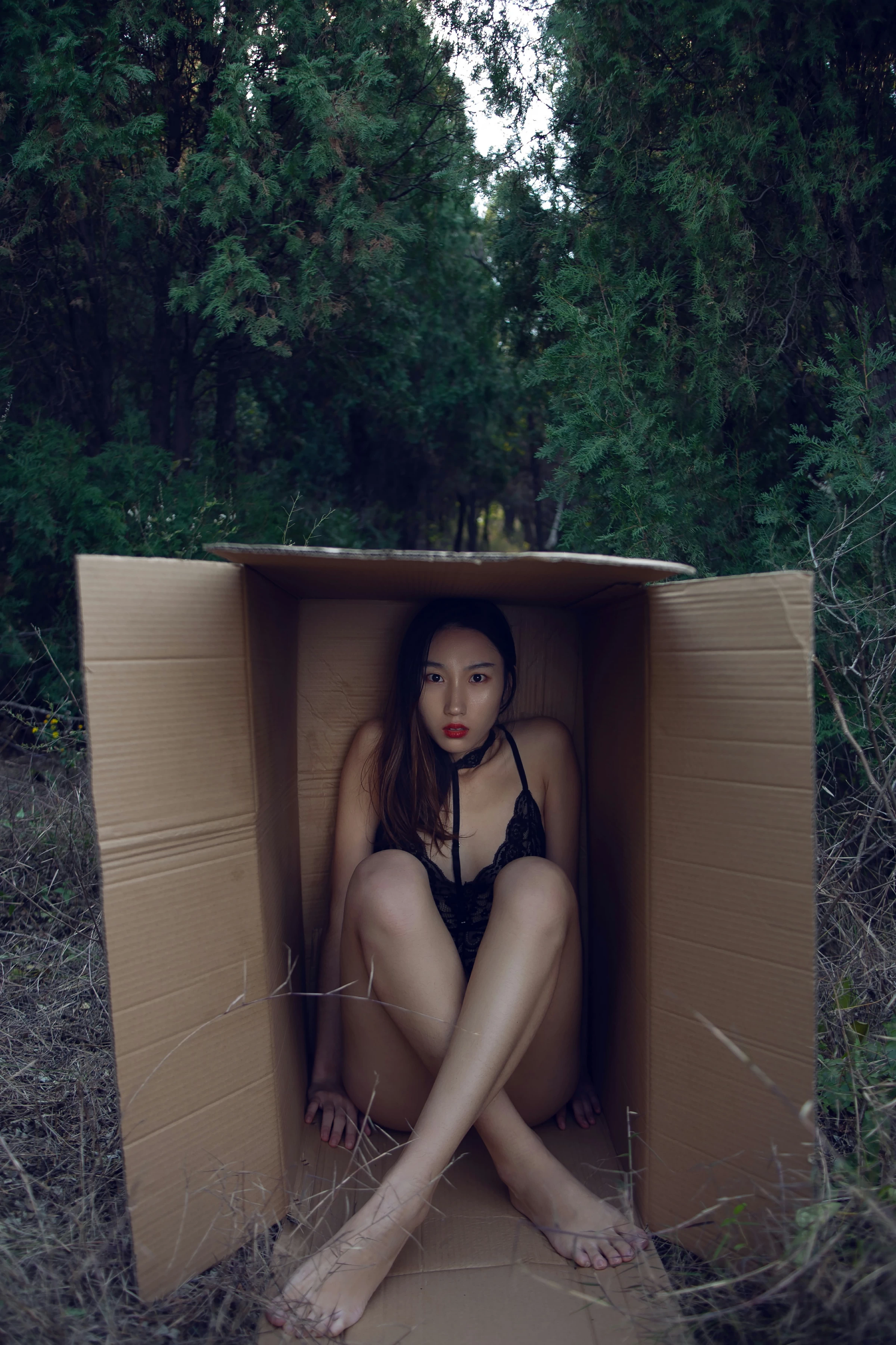 [YALAYI雅拉伊]NO.130 逃离出梦境 熏儿 黑色透视情趣连体内衣性感私房写真集第6张