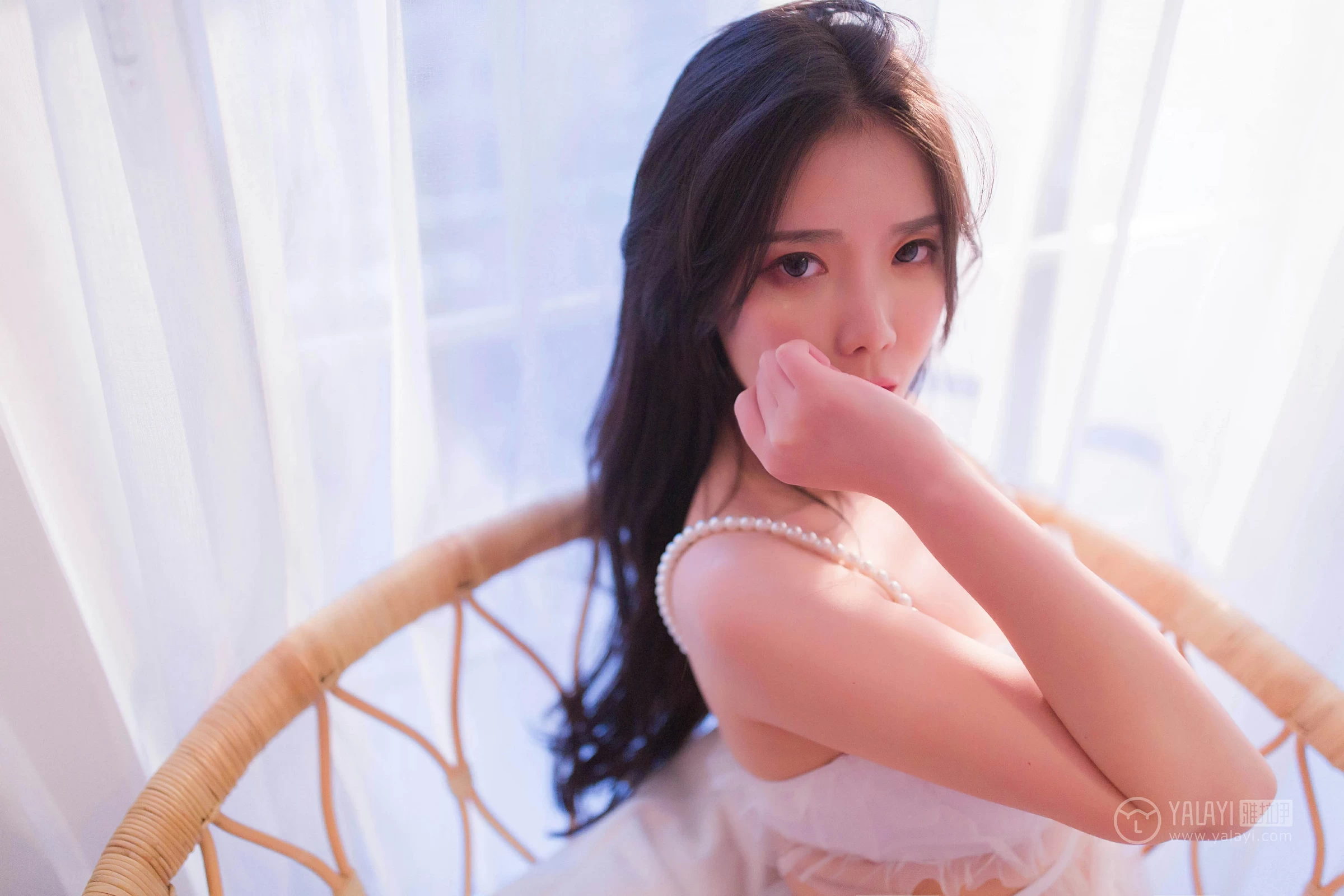 [YALAYI雅拉伊]No.182 温柔香 雪梨姬 白色透视情趣内衣裙性感私房写真集第8张