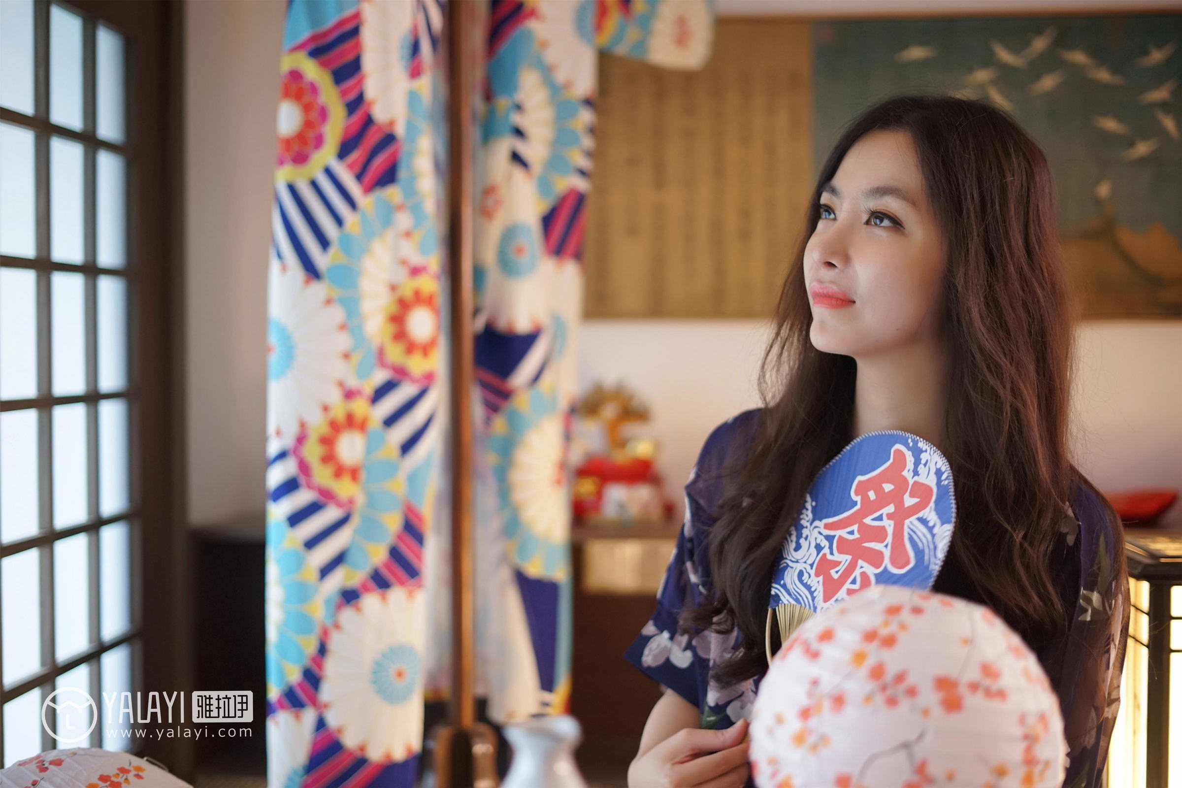 [YALAYI雅拉伊]NO.016 和服之韵 沈紫云 黑色透视和服性感私房写真集第7张