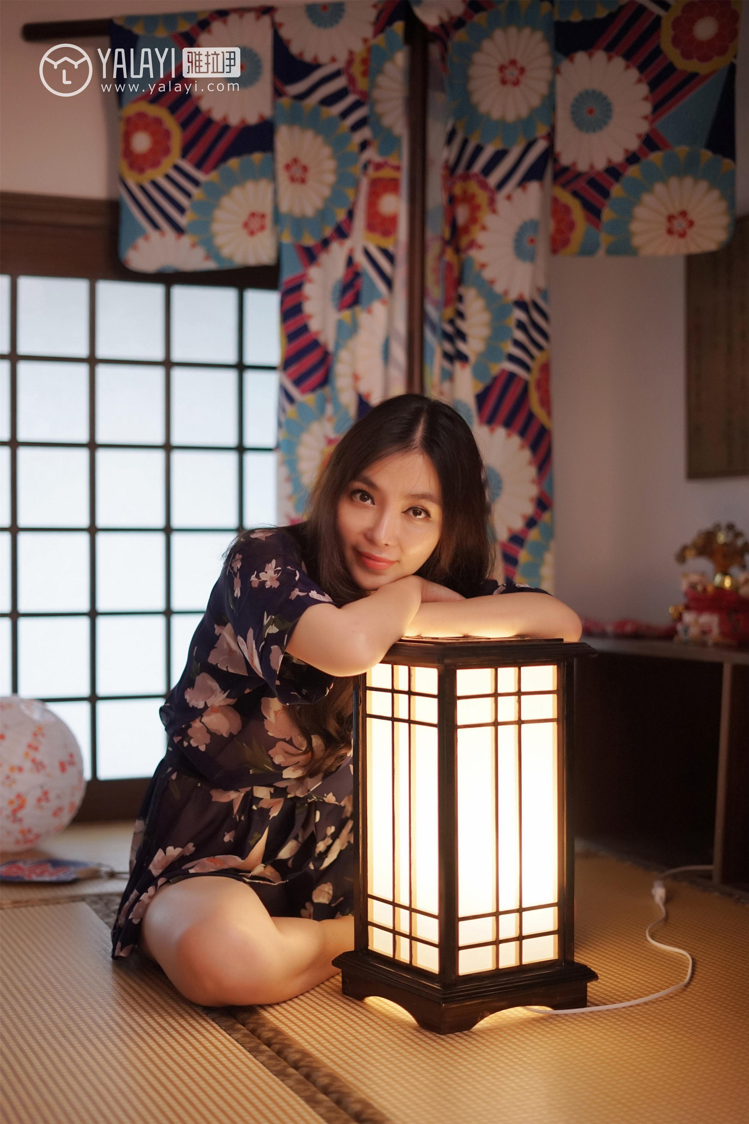 [YALAYI雅拉伊]NO.016 和服之韵 沈紫云 黑色透视和服性感私房写真集第8张
