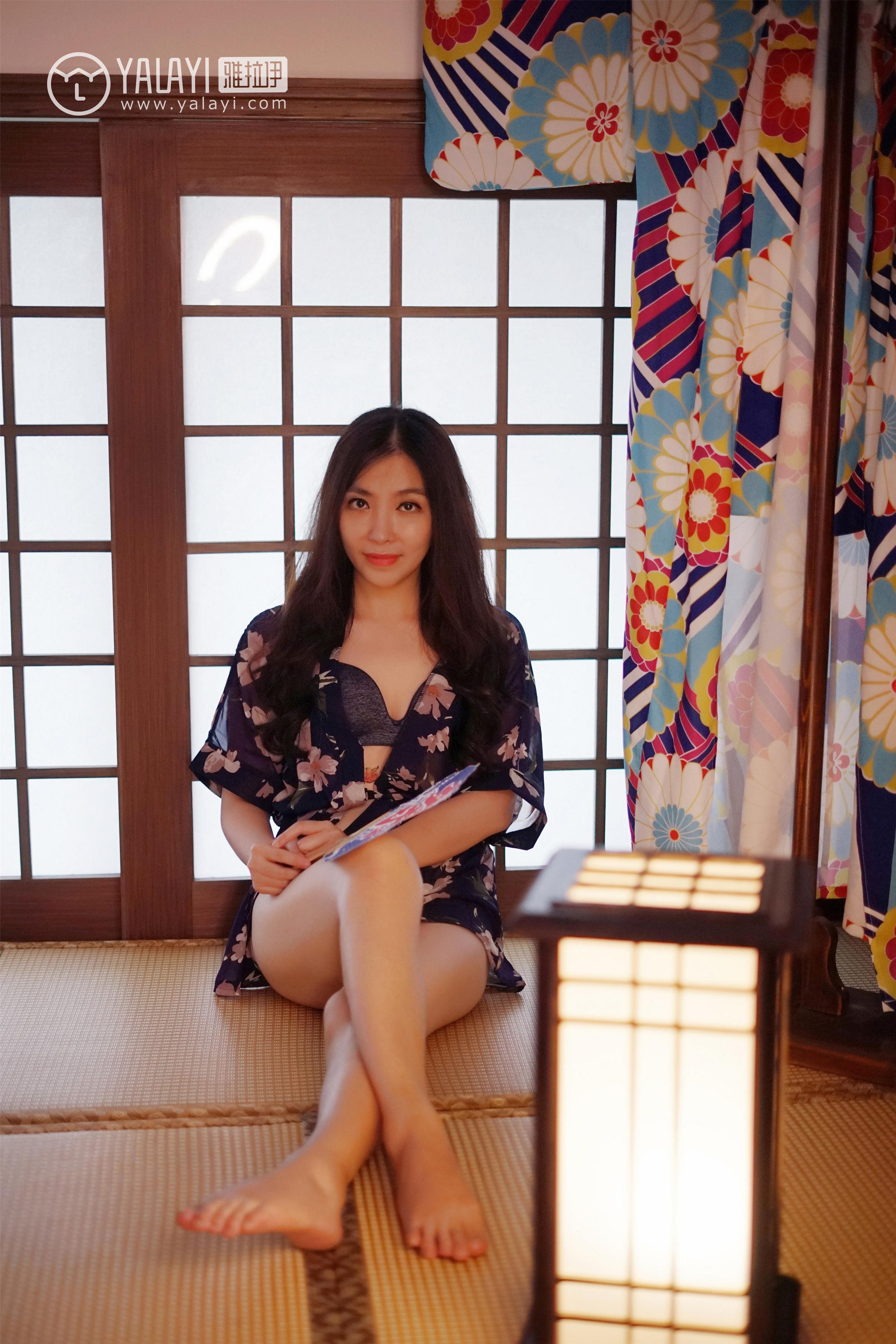 [YALAYI雅拉伊]NO.016 和服之韵 沈紫云 黑色透视和服性感私房写真集第11张