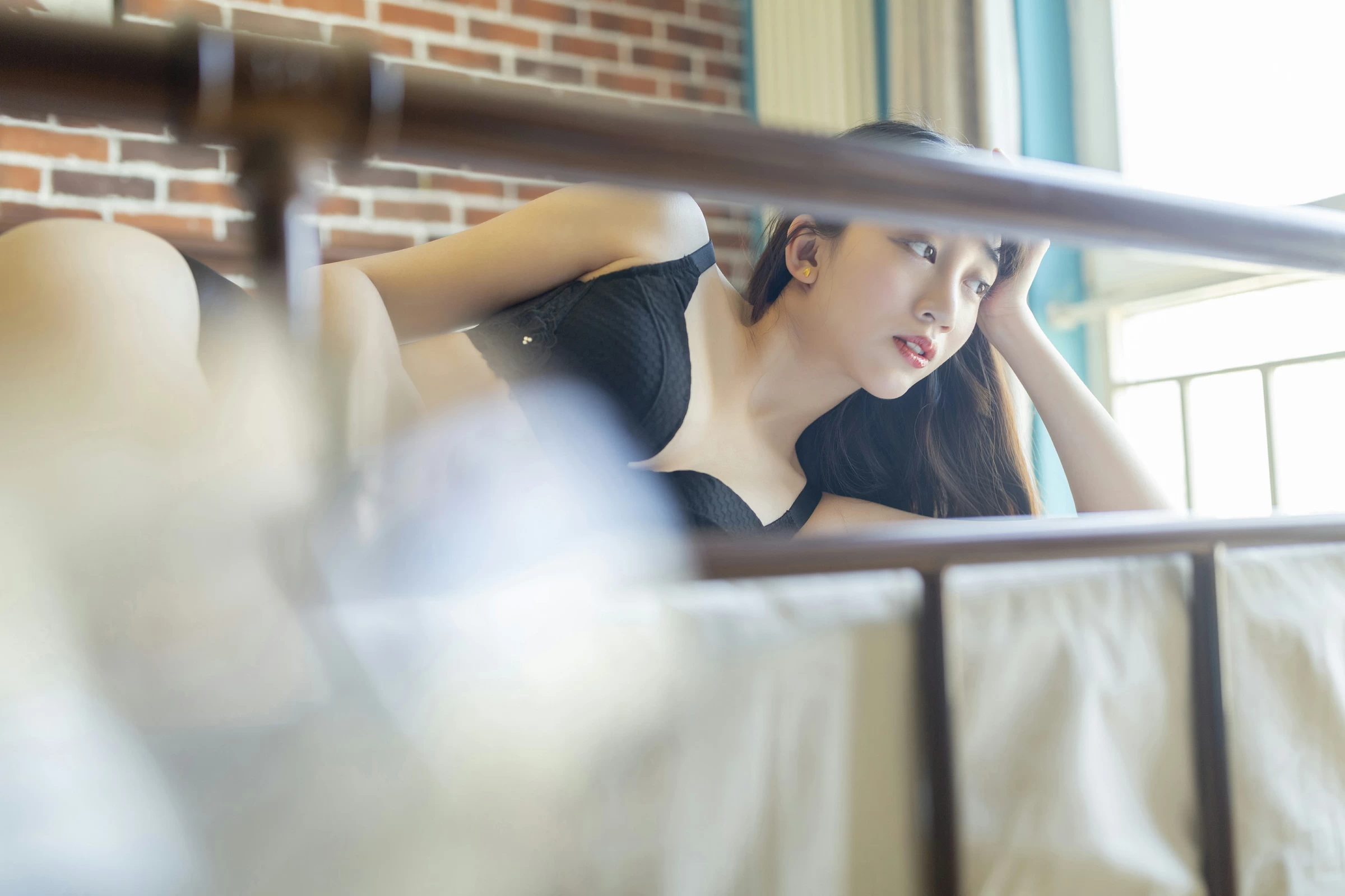 [YALAYI雅拉伊]No.259 美人如玉 温蒂 黑色性感内衣居家私房写真集第9张