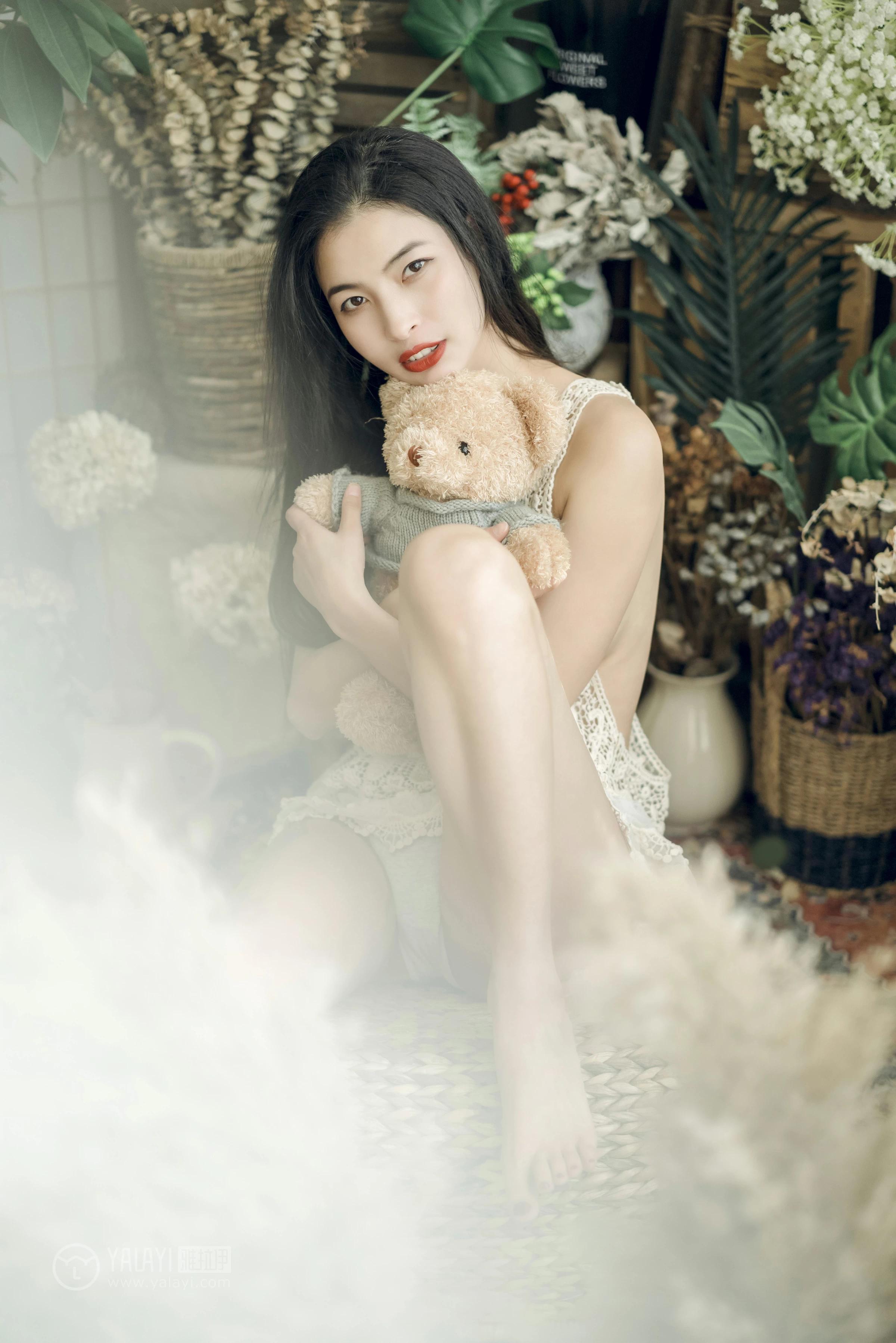 [YALAYI雅拉伊]No.280 盛夏的果实 小竹 情趣透视镂空衬衫加白色内衣性感私房写真集第15张