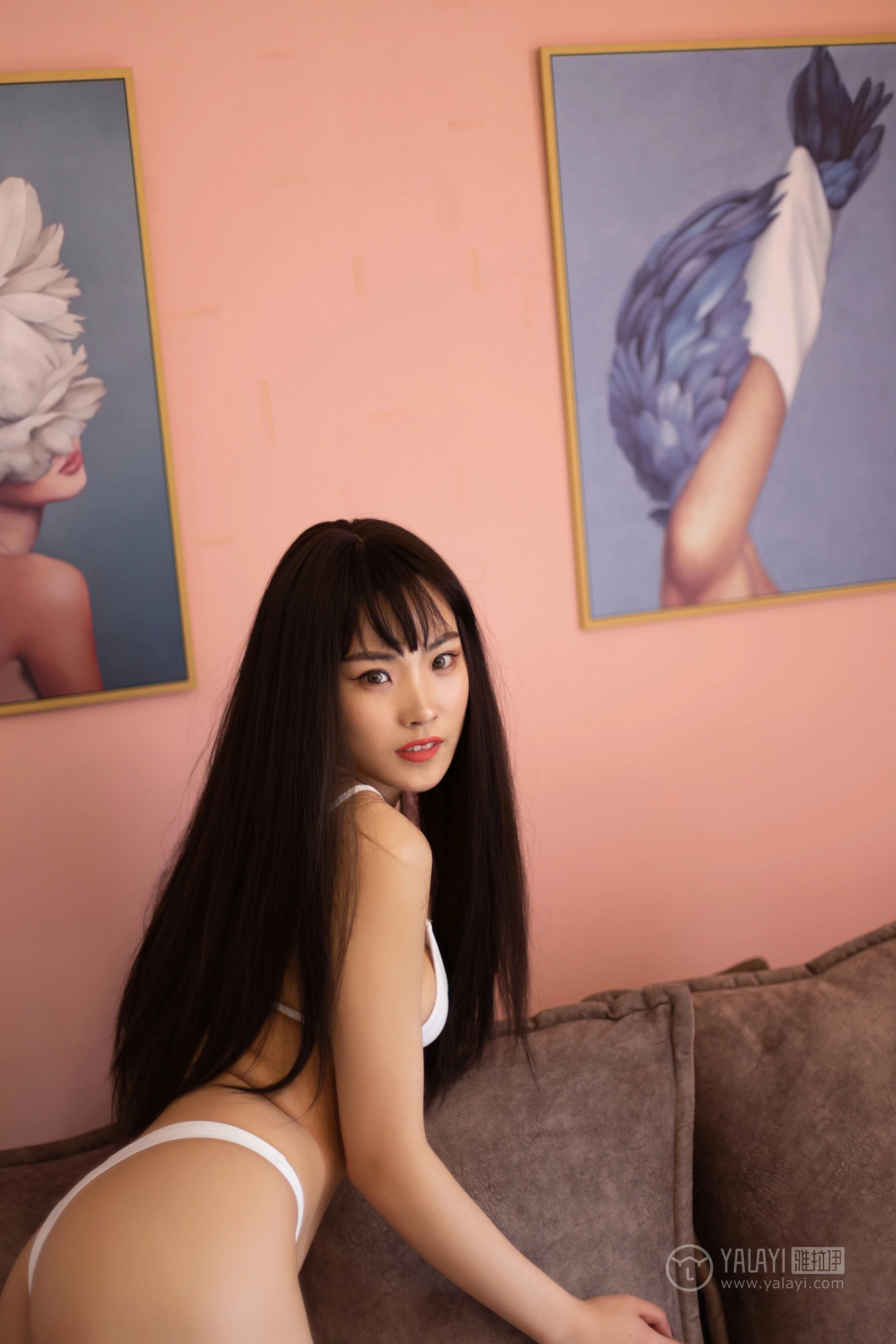 [YALAYI雅拉伊]No.285 勾股定律 沫沫 白色紧身内衣性感私房写真集第7张