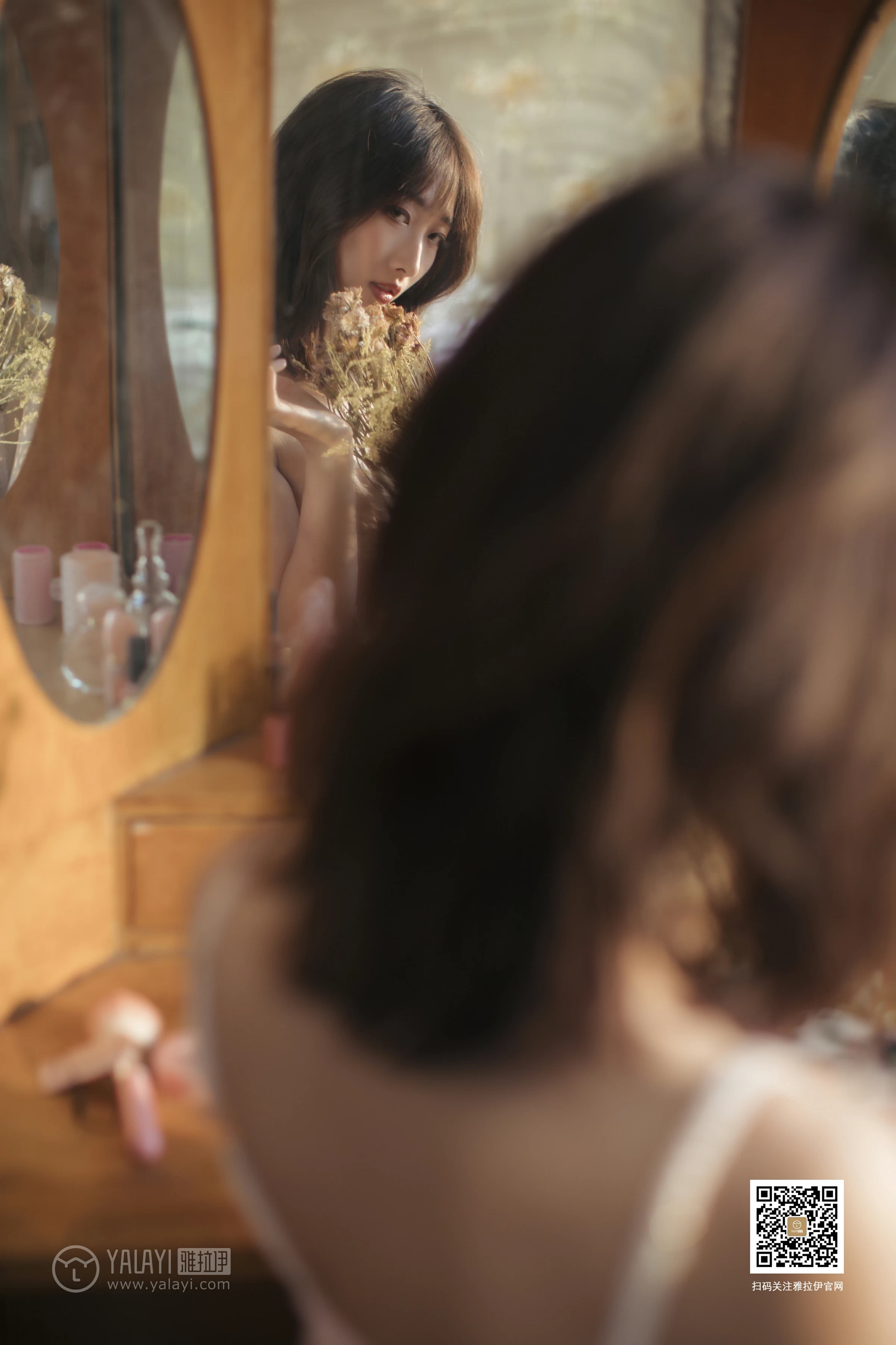 [YALAYI雅拉伊]No.388 闺房记乐 佳佳 粉色透视吊带睡衣裙性感私房写真集第9张