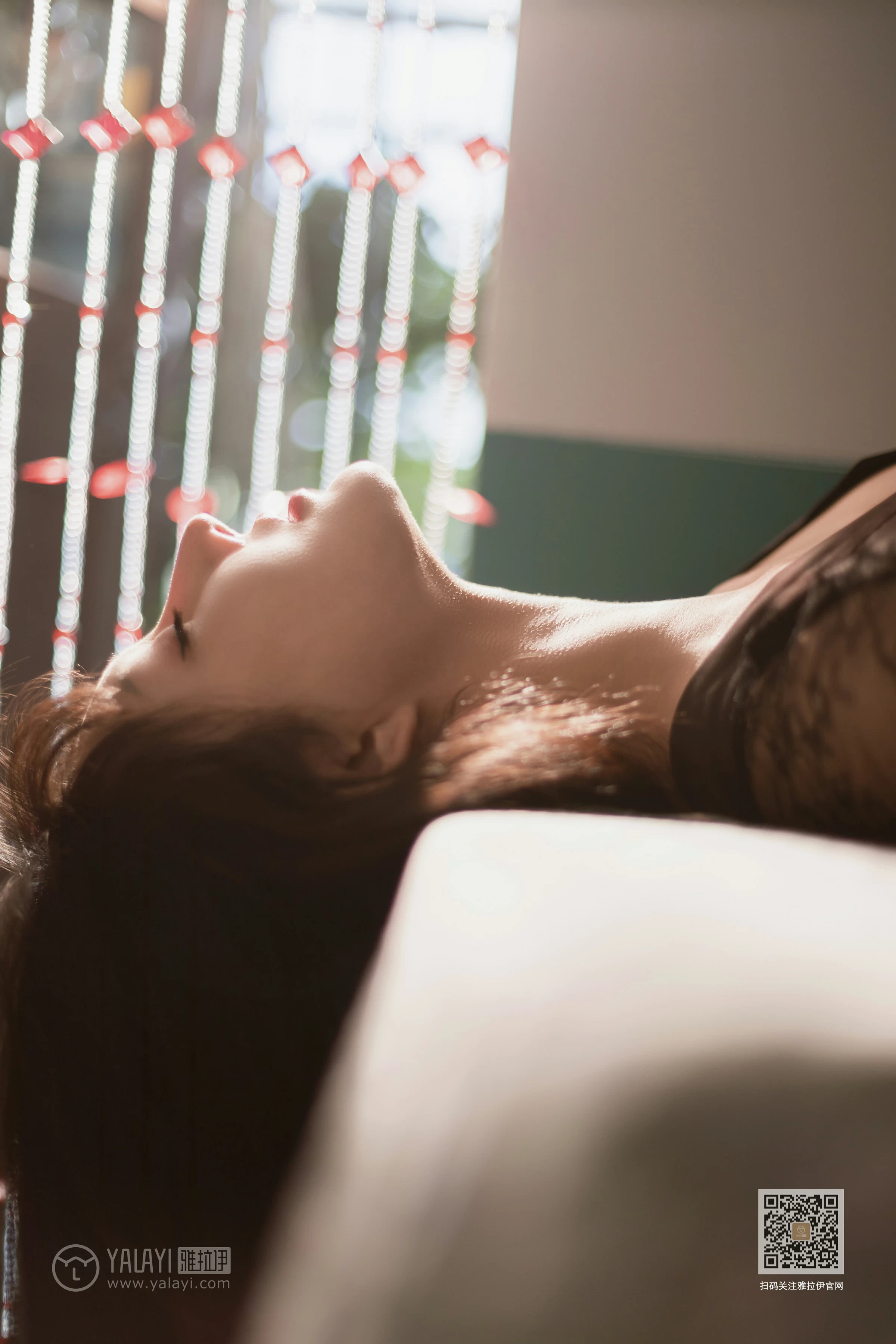 [YALAYI雅拉伊]Vol.494 帘卷美人绰态 韩熙 黑色透视睡衣性感私房写真集第3张