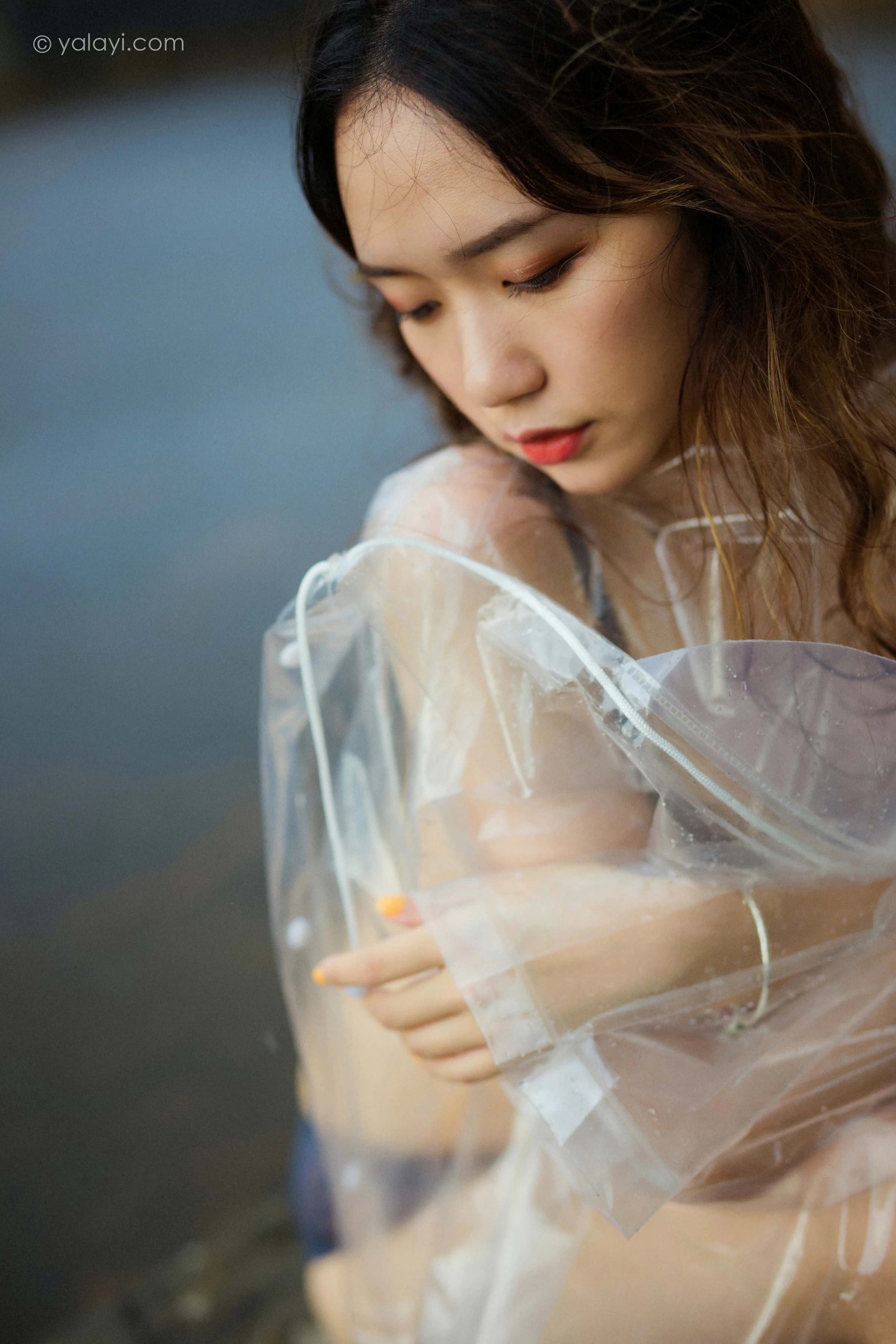 [YALAYI雅拉伊]NO.676 《七月的雨》 晓琳 黑色蕾丝内衣性感私房写真集第14张