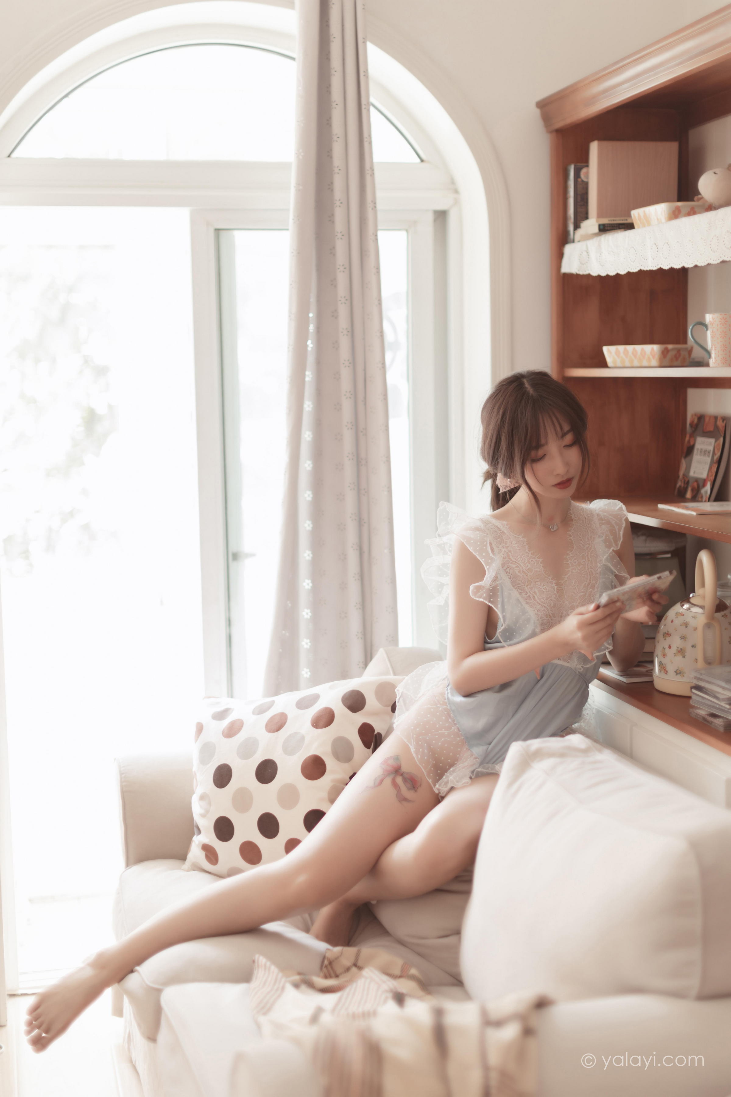 [YALAYI雅拉伊]2022.03.23 佳人有约 佳佳 透视情趣睡衣居家性感私房写真集第10张