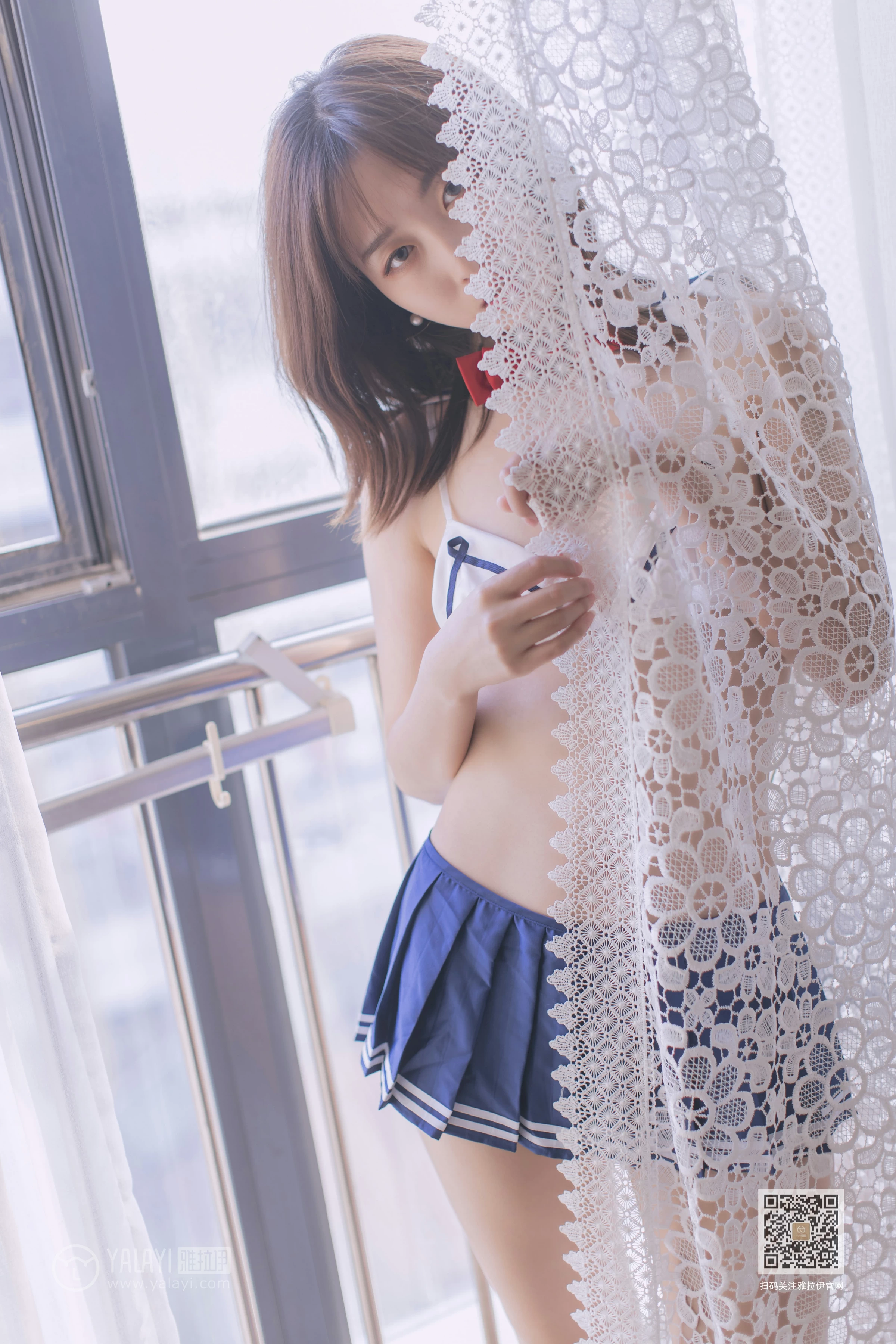 [YALAYI雅拉伊]Vol.449 佳佳的水手梦 情趣制服内衣加短裙性感私房写真集第14张