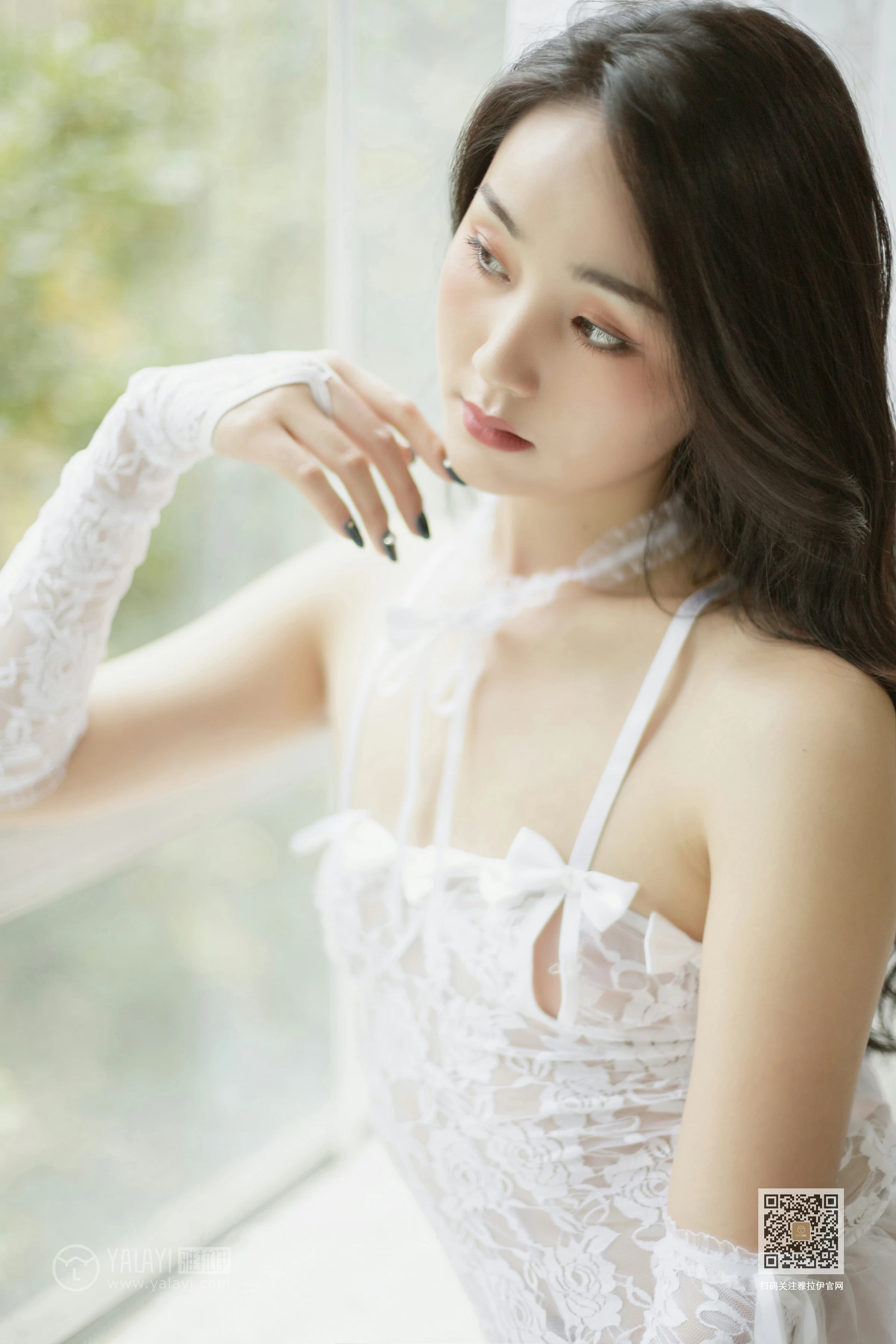 [YALAYI雅拉伊]Vol.456 仙姿玉质 项兴咏 白色透视情趣睡衣裙性感私房写真集第12张