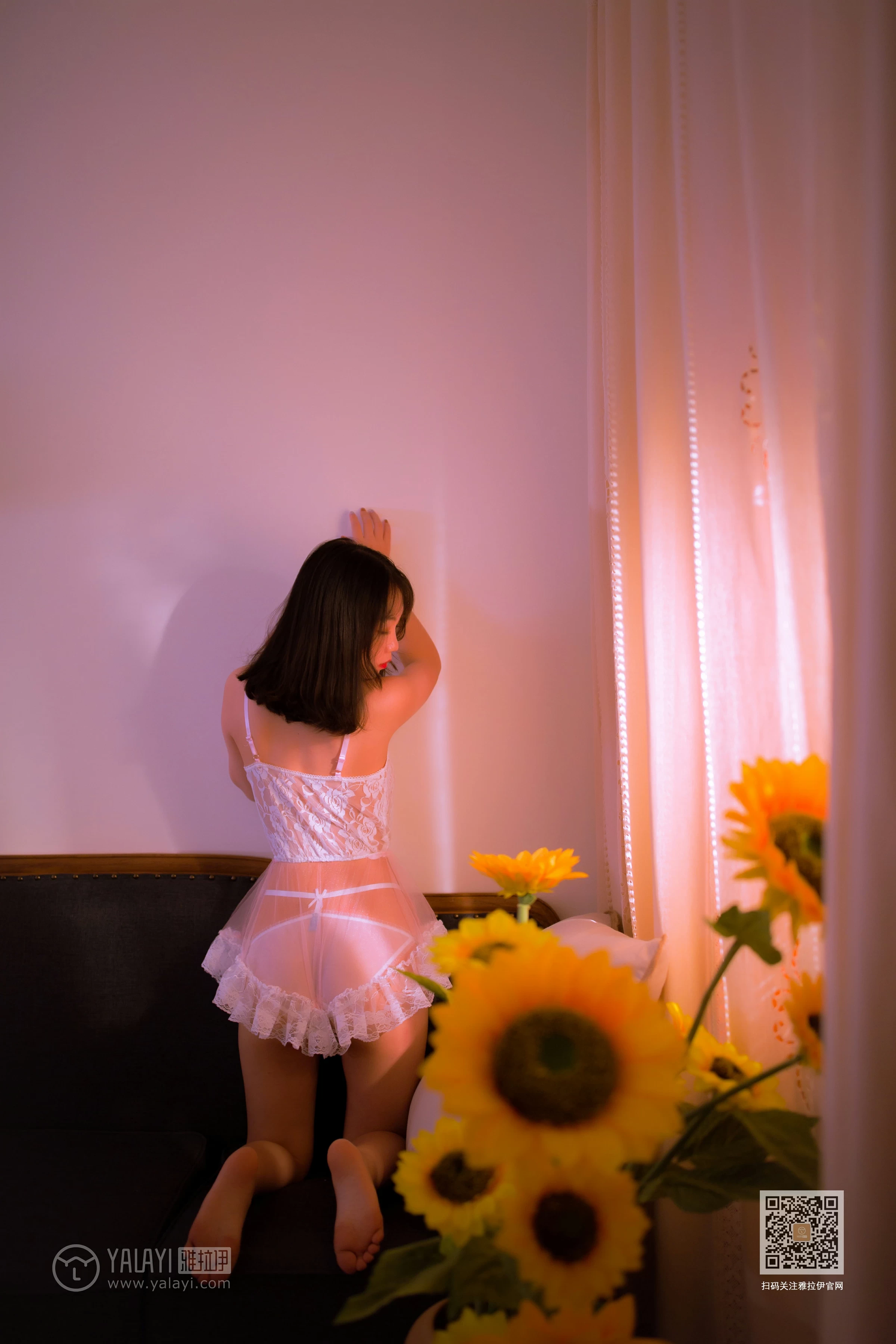 [YALAYI雅拉伊]Vol.476 熟透 苗婷婷 白色透视情趣内衣裙性感私房写真集第13张