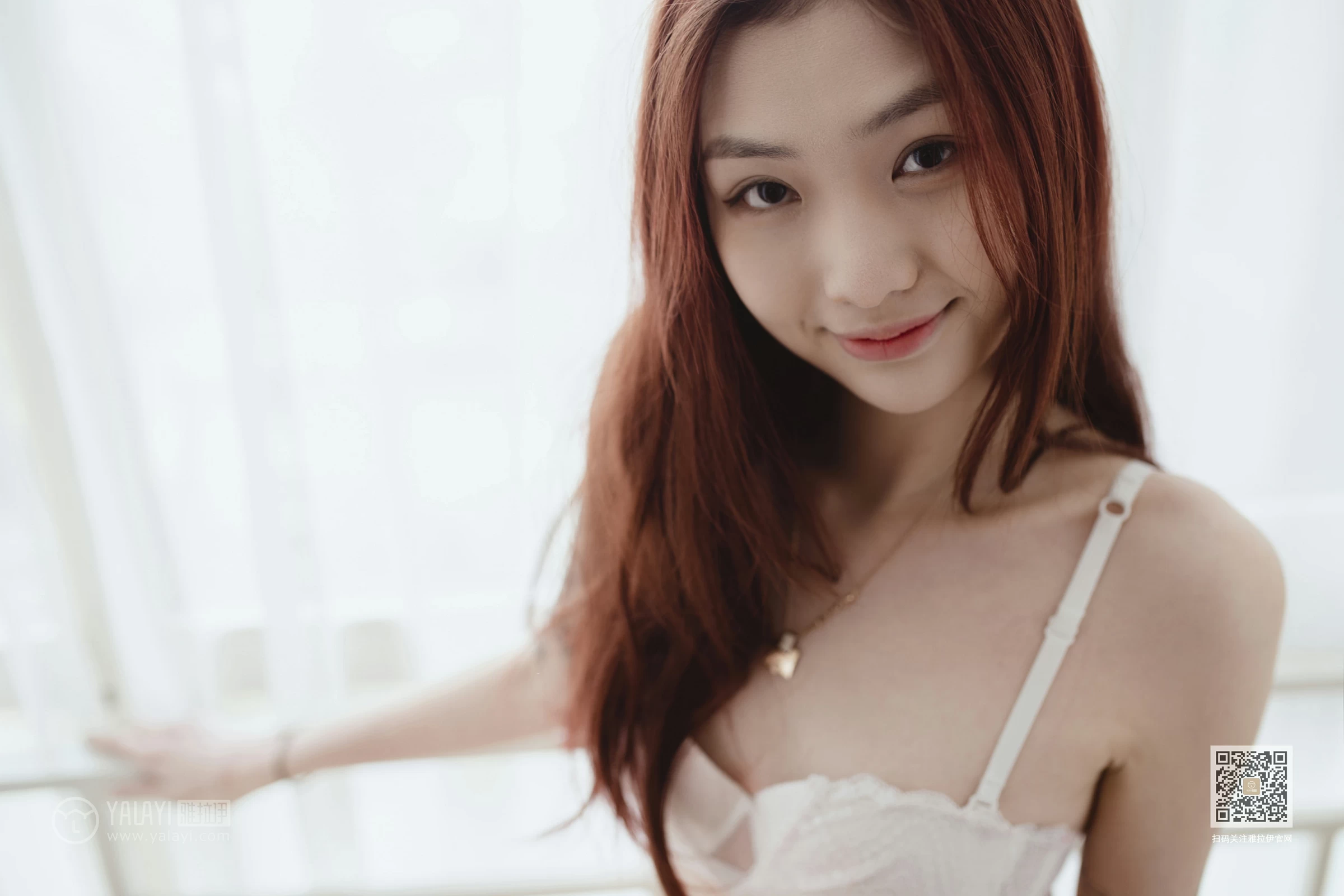 [YALAYI雅拉伊]NO.629 《有我陪着你》 鸭鸭 白色蕾丝内衣性感私房写真集第16张