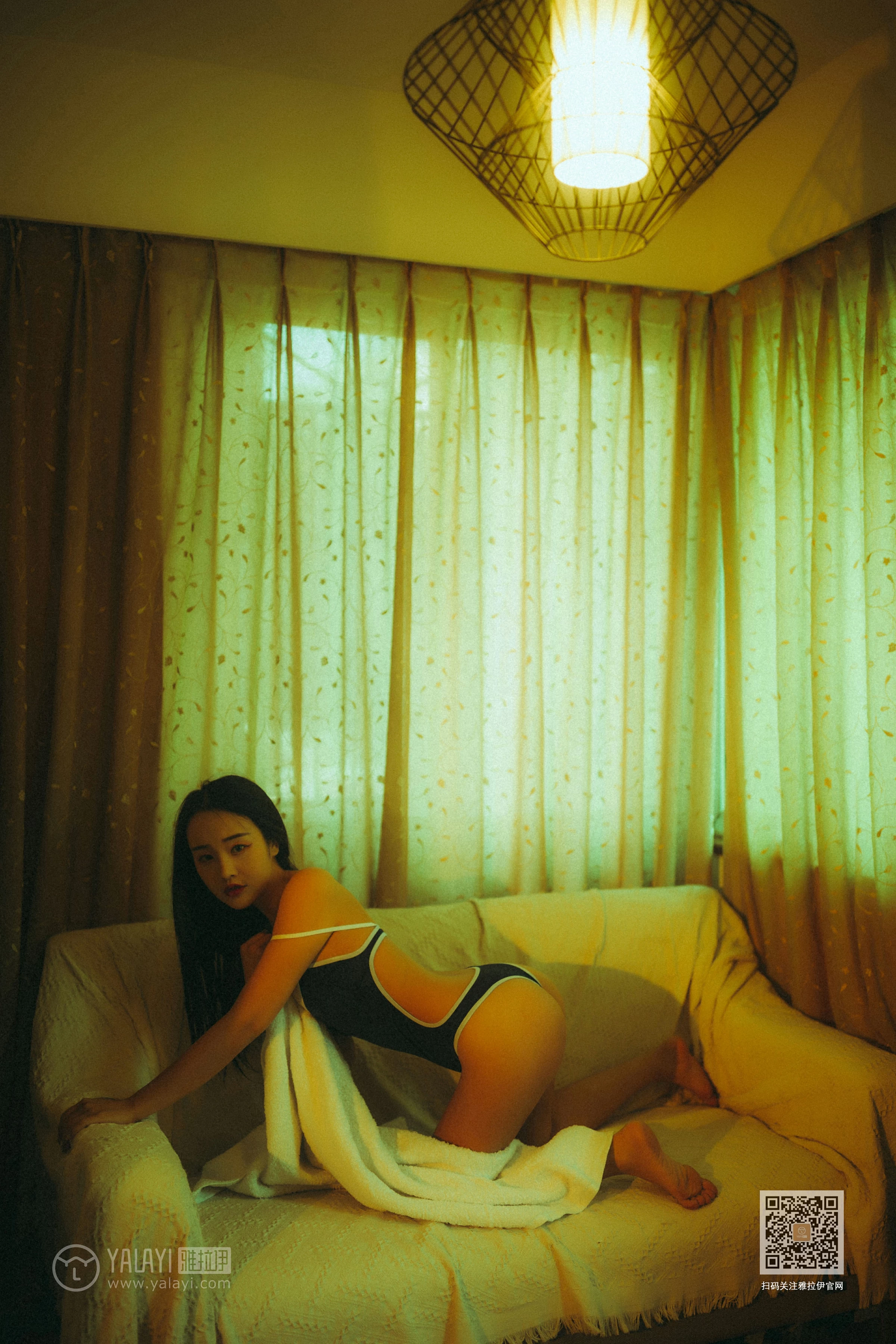 [YALAYI雅拉伊]NO.653 《枯涸之恋》 优优 蓝色连体比基尼泳装性感私房写真集第4张