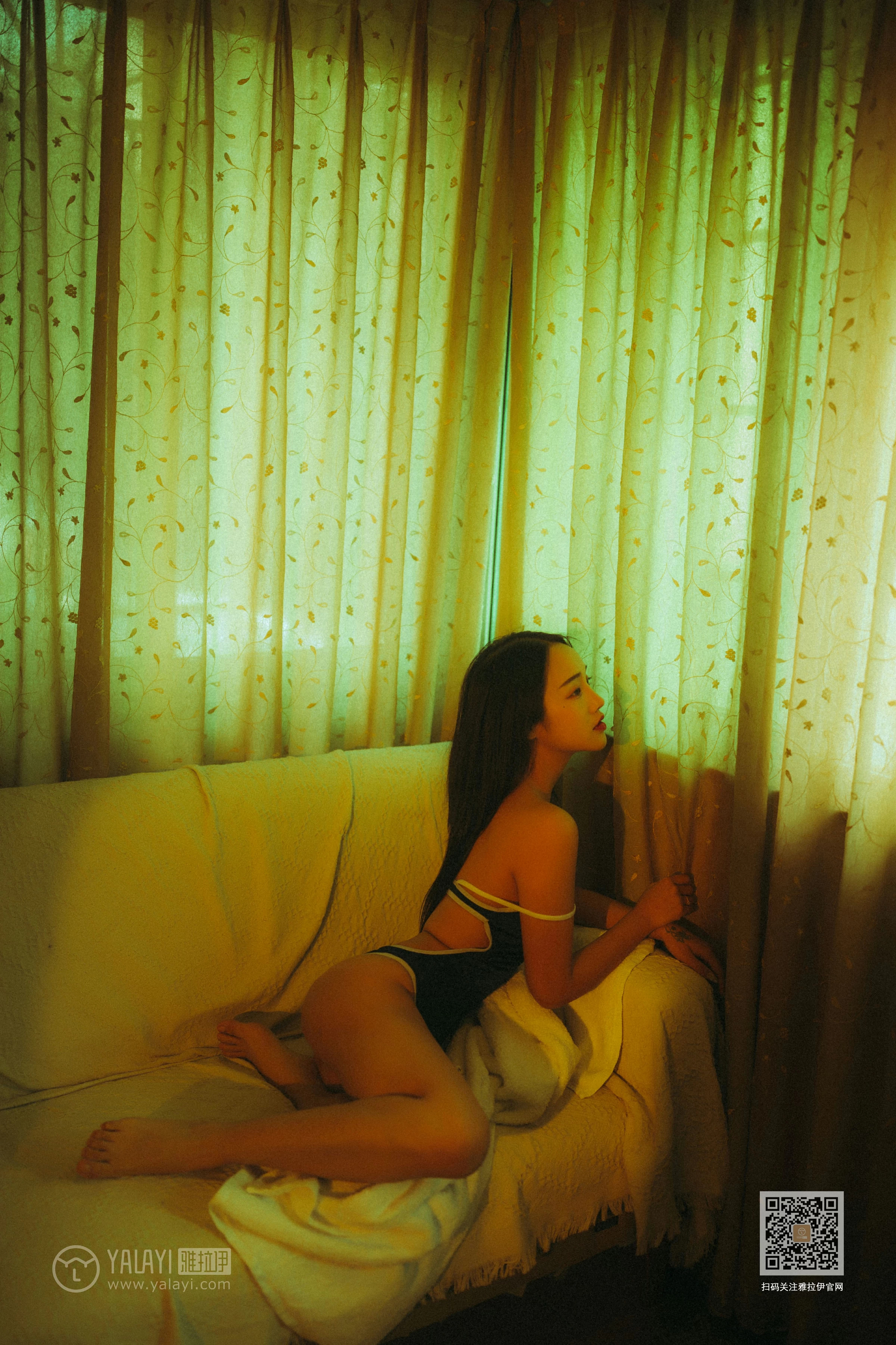 [YALAYI雅拉伊]NO.653 《枯涸之恋》 优优 蓝色连体比基尼泳装性感私房写真集第5张