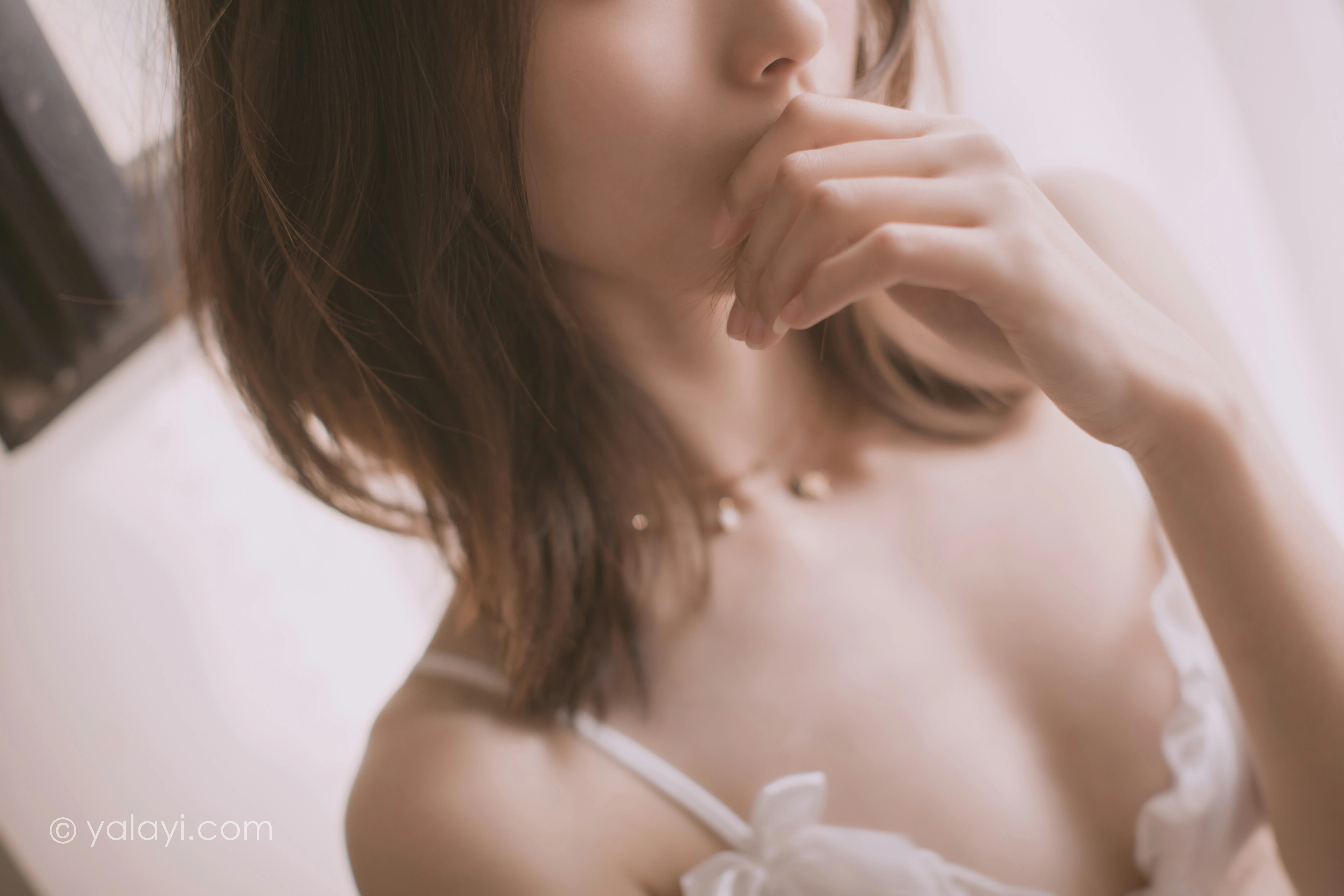 [YALAYI雅拉伊]NO.784 花香的午后 佳佳 白色透视情趣内衣性感私房写真集第5张