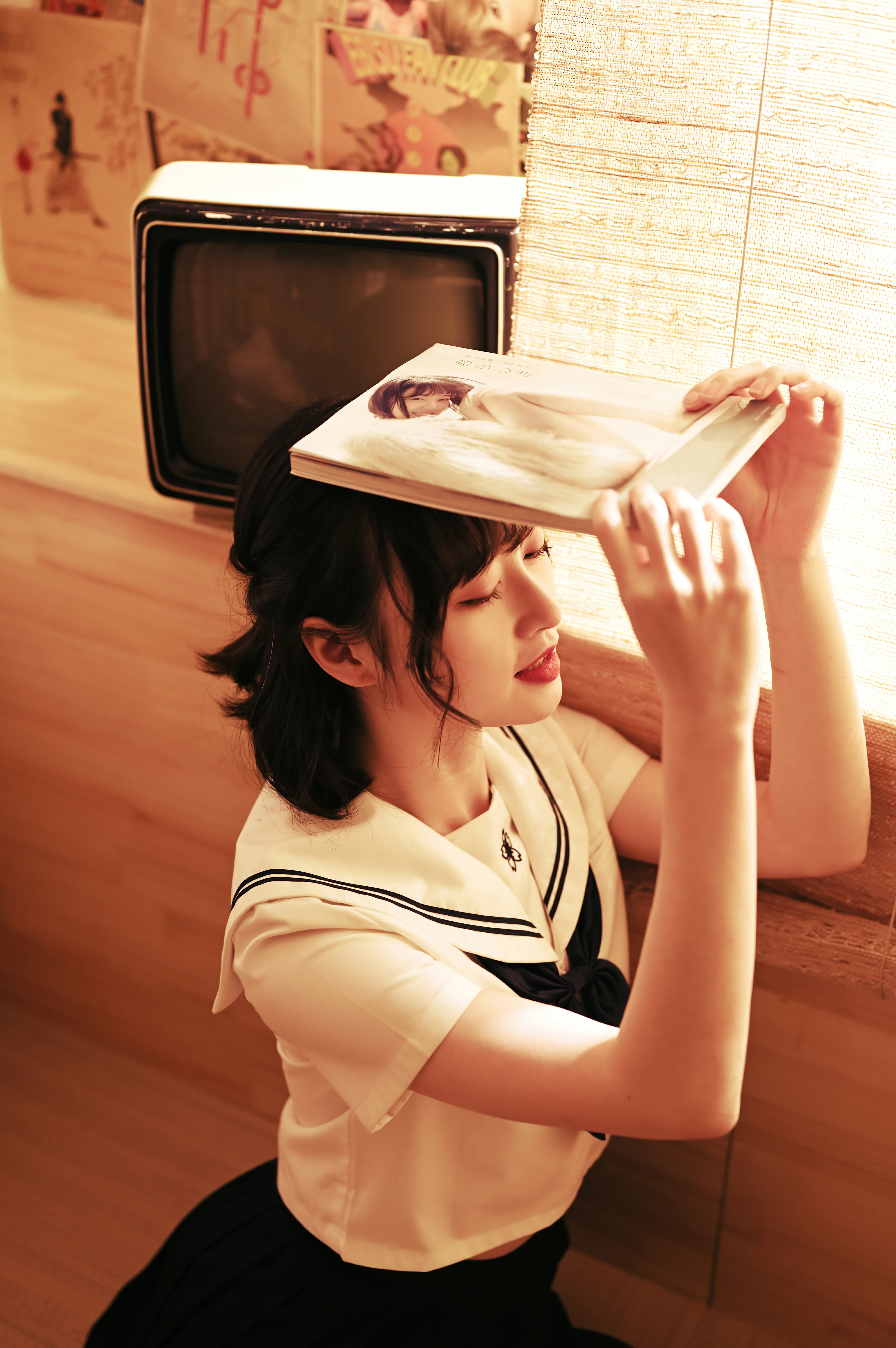 [YALAYI雅拉伊]NO.778 优等生JK 京京 白色水手制服加黑色短裙私房写真集第11张