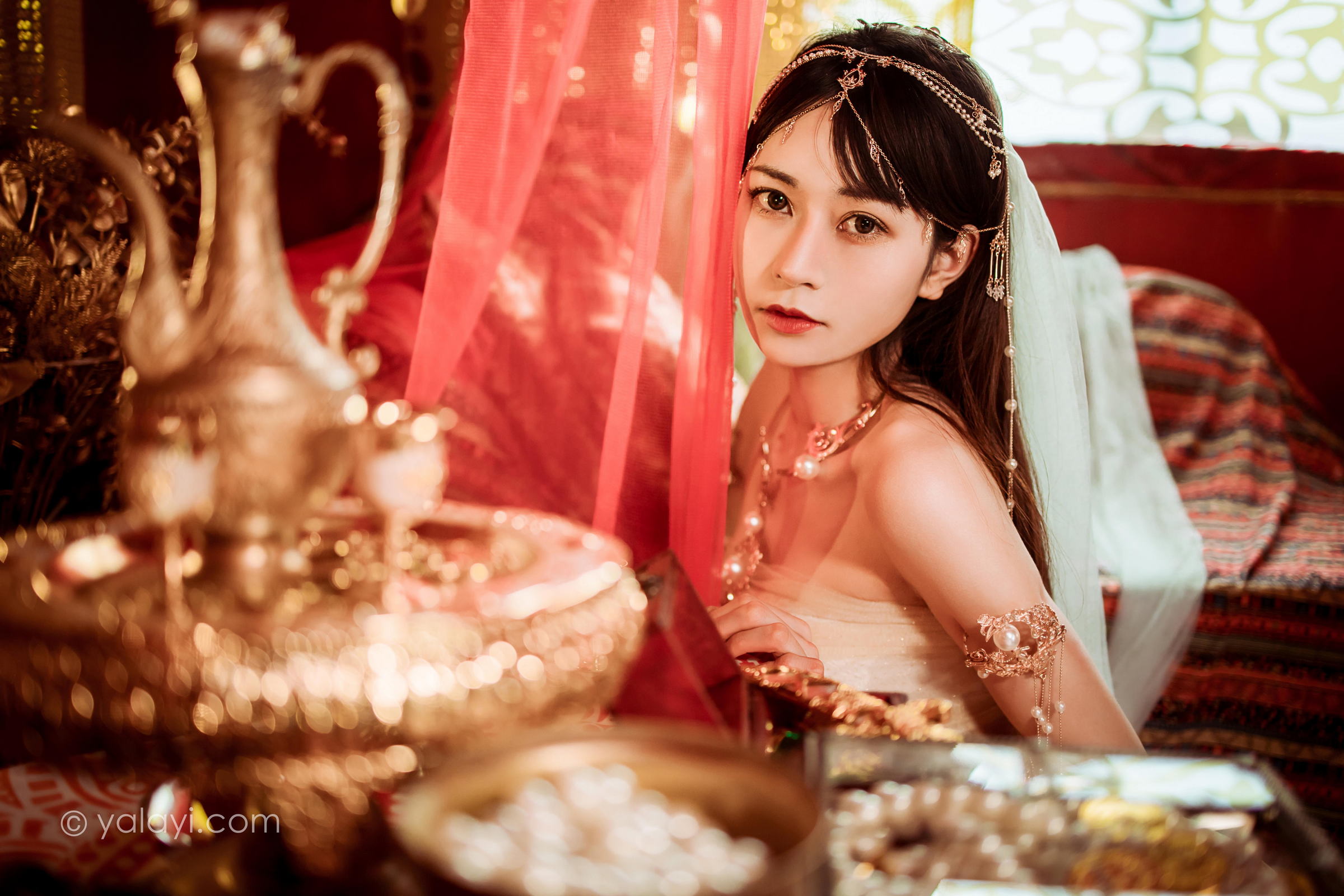 [YALAYI雅拉伊]2022.04.07 风铃公主 陈若冰 白色情趣舞裙加裹胸内衣性感私房写真集第5张