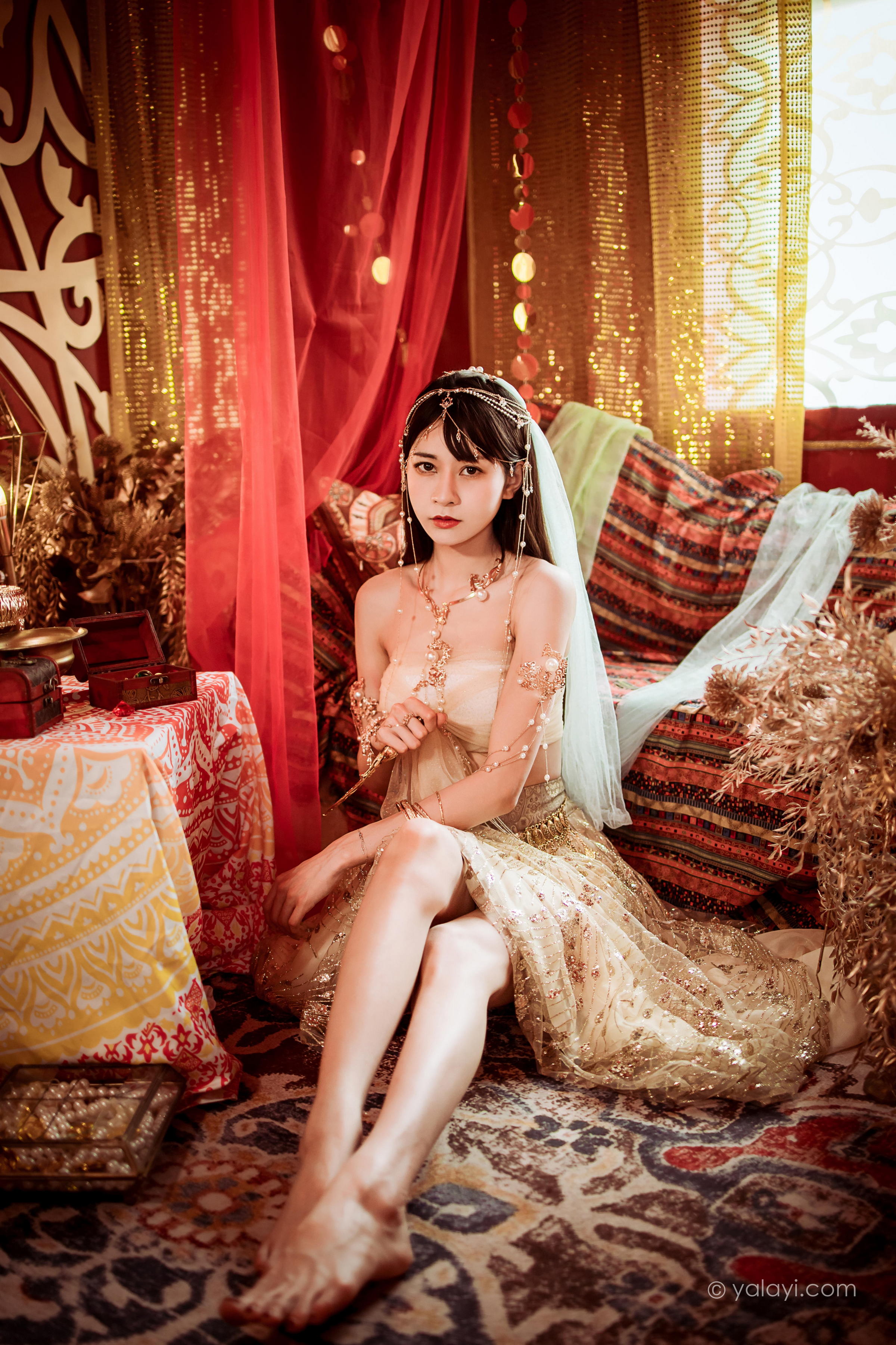 [YALAYI雅拉伊]2022.04.07 风铃公主 陈若冰 白色情趣舞裙加裹胸内衣性感私房写真集第4张