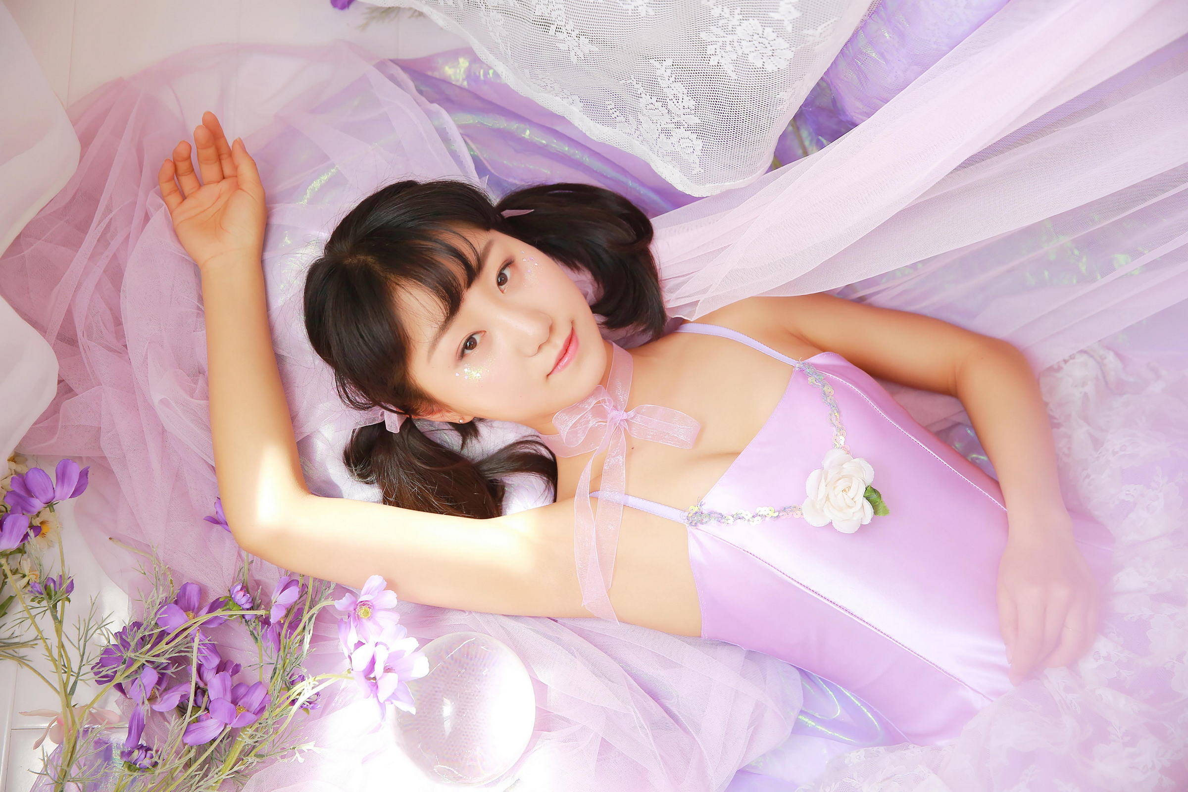 [YALAYI雅拉伊]2022.06.28 青春时光 阳光少女 白色短裤加小背心与粉色吊带蕾丝舞蹈裙清纯写真集第7张