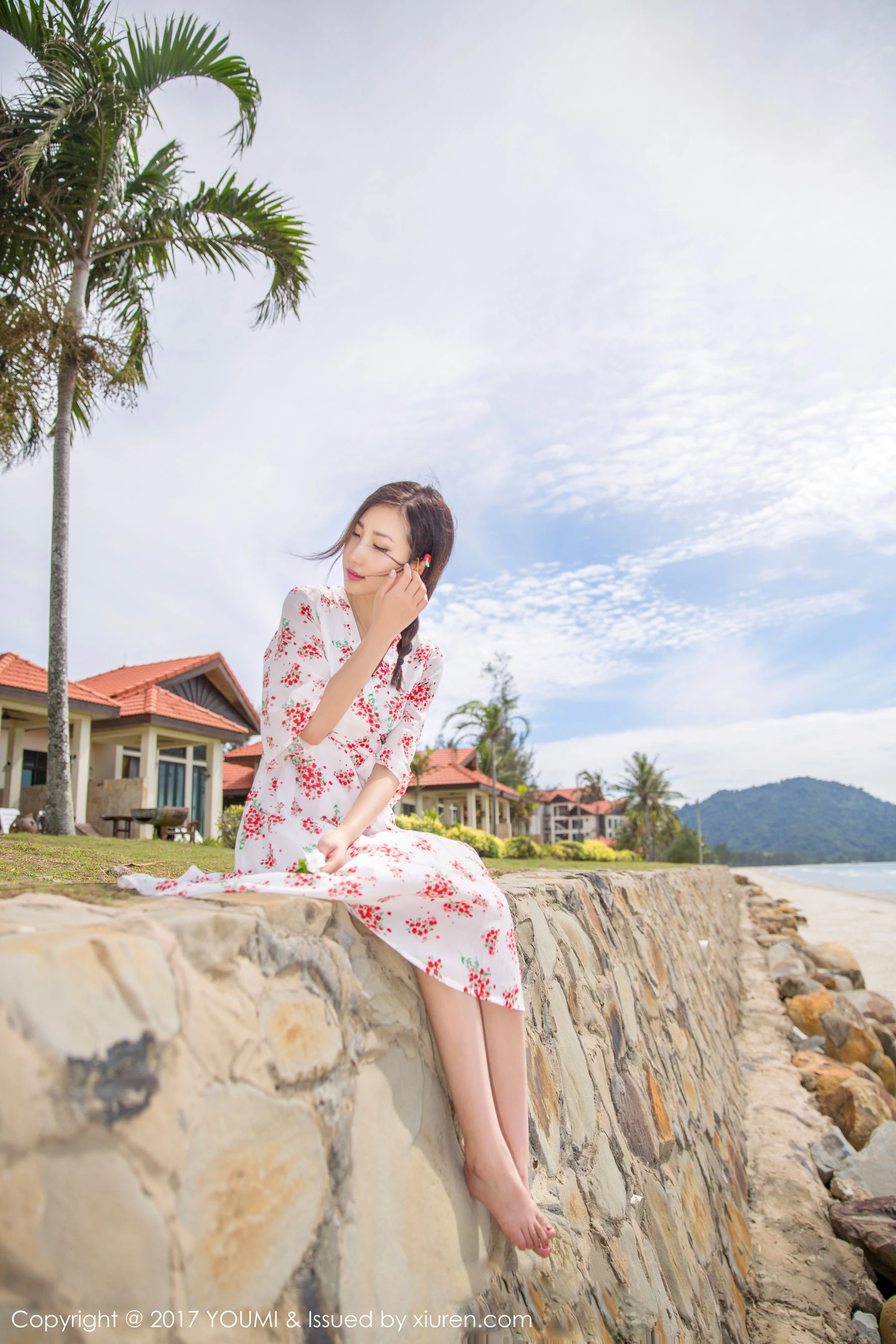  Yumi-尤美《伫立在海边的唯美仙子》 尤蜜荟YouMi Vol.030第14张