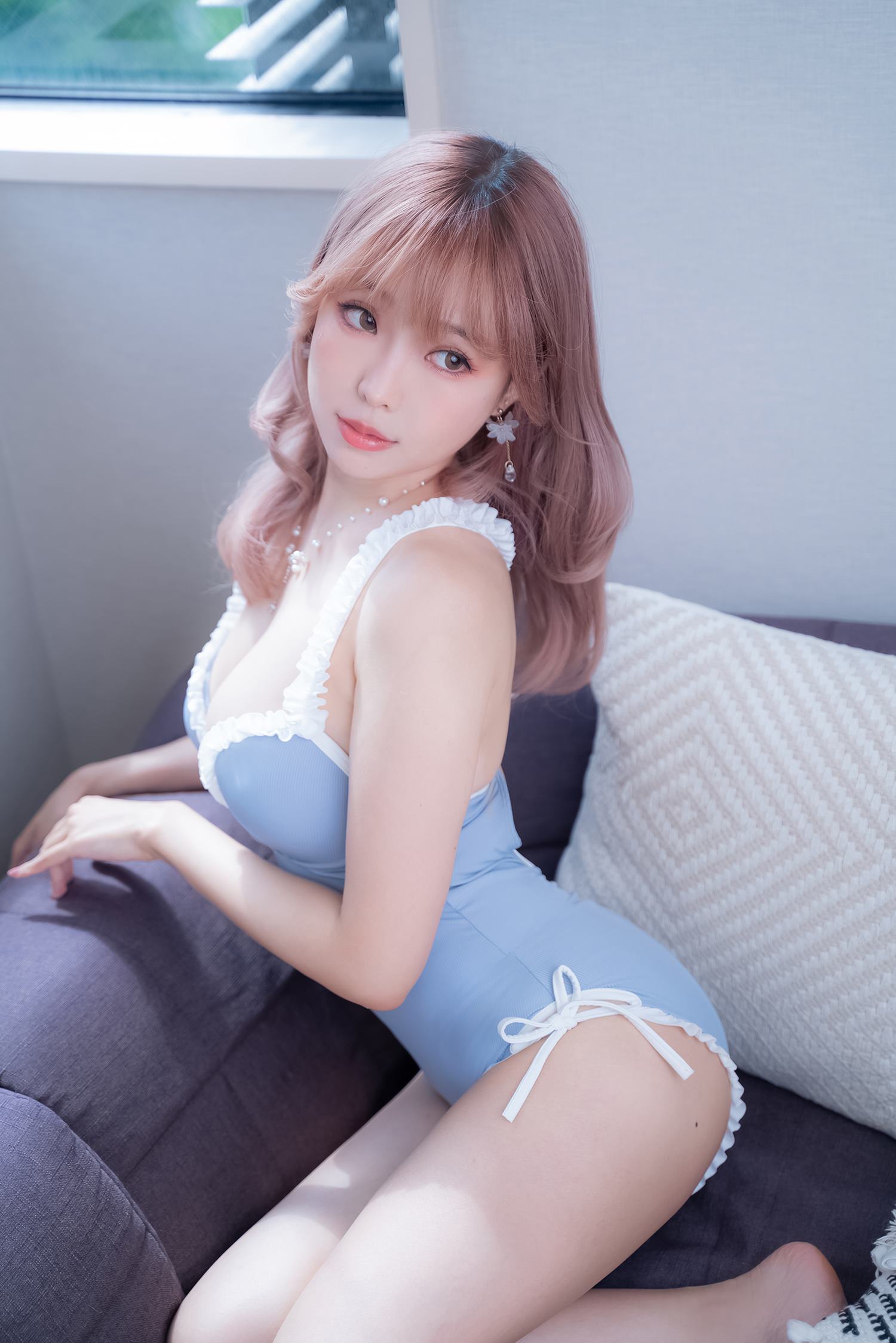 Ely_eee(ElyEE子)  Mist Blue Lady [37P]第5张