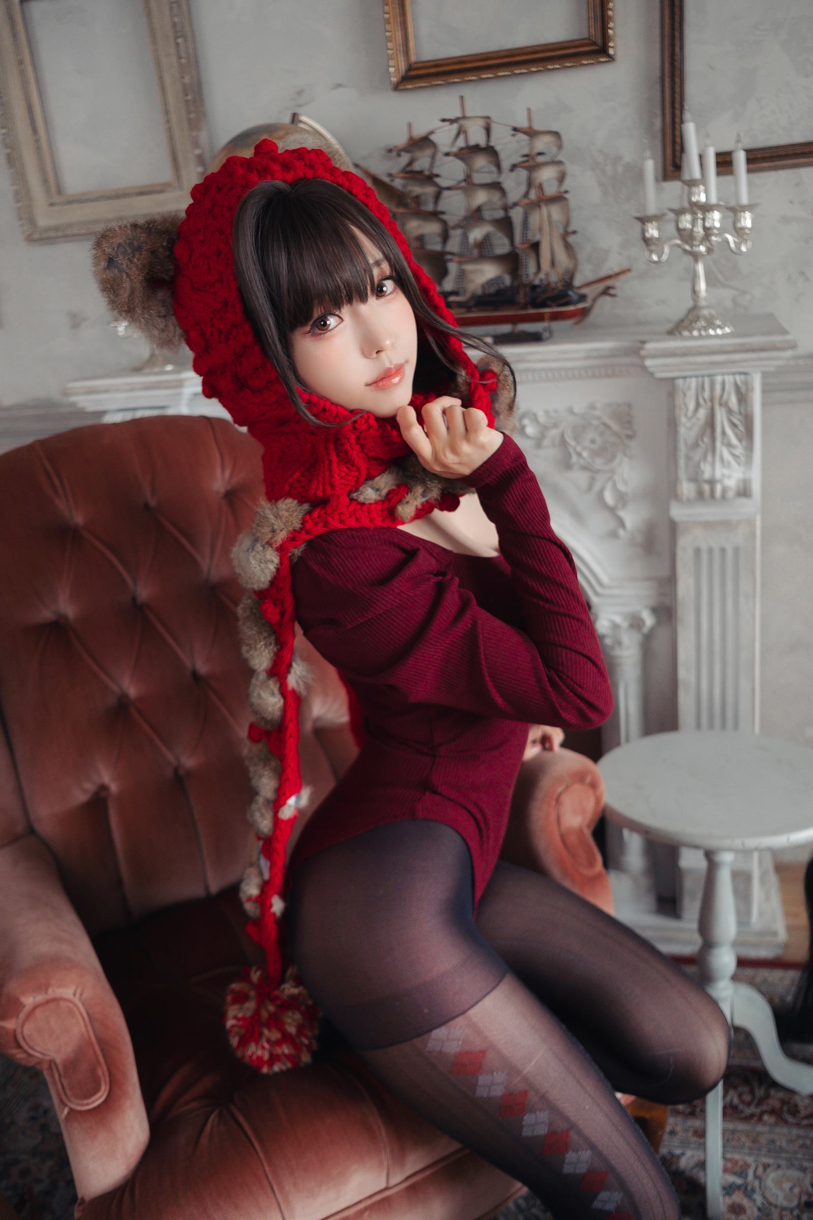 Ely_eee(ElyEE子)   红色 KNITTING[52P]第10张