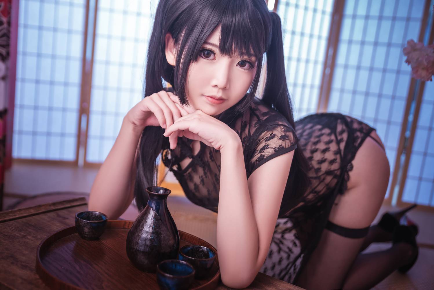 网荭Coser@面饼仙儿 黑丝情趣旗袍 在现浏览第4张